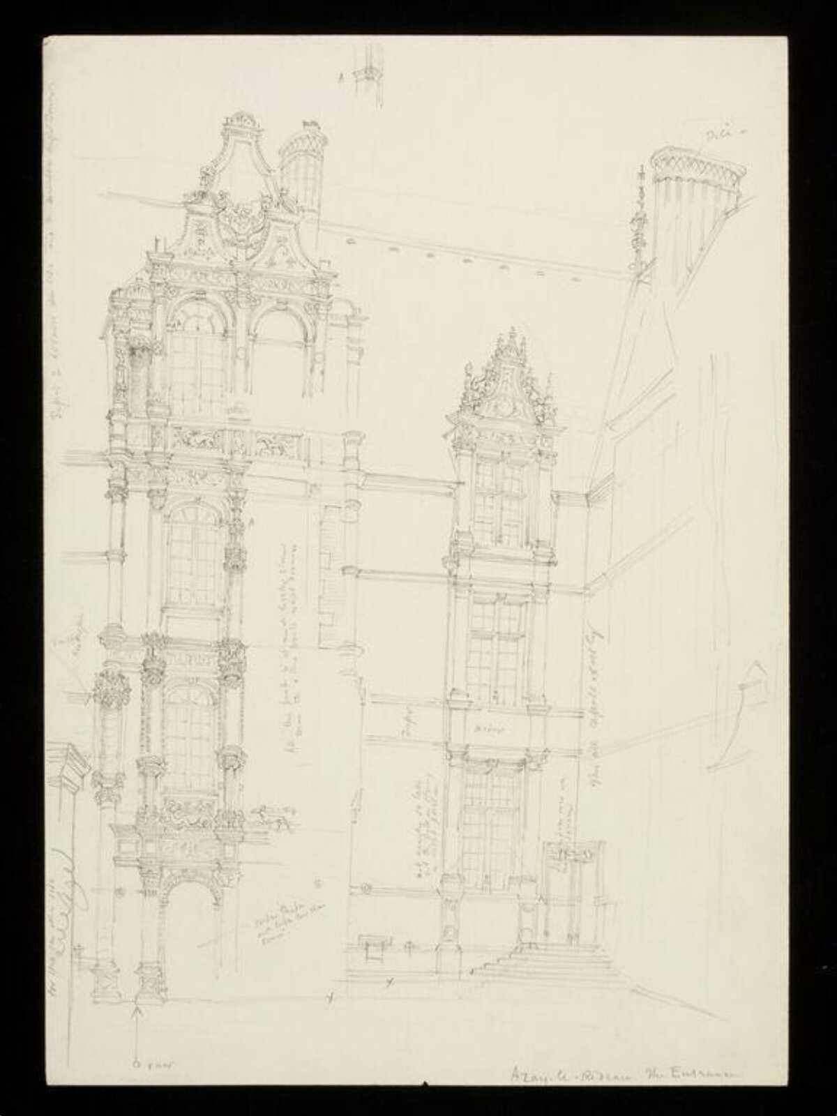 Drawing, W. R. Lethaby, late 19th-early 20th century