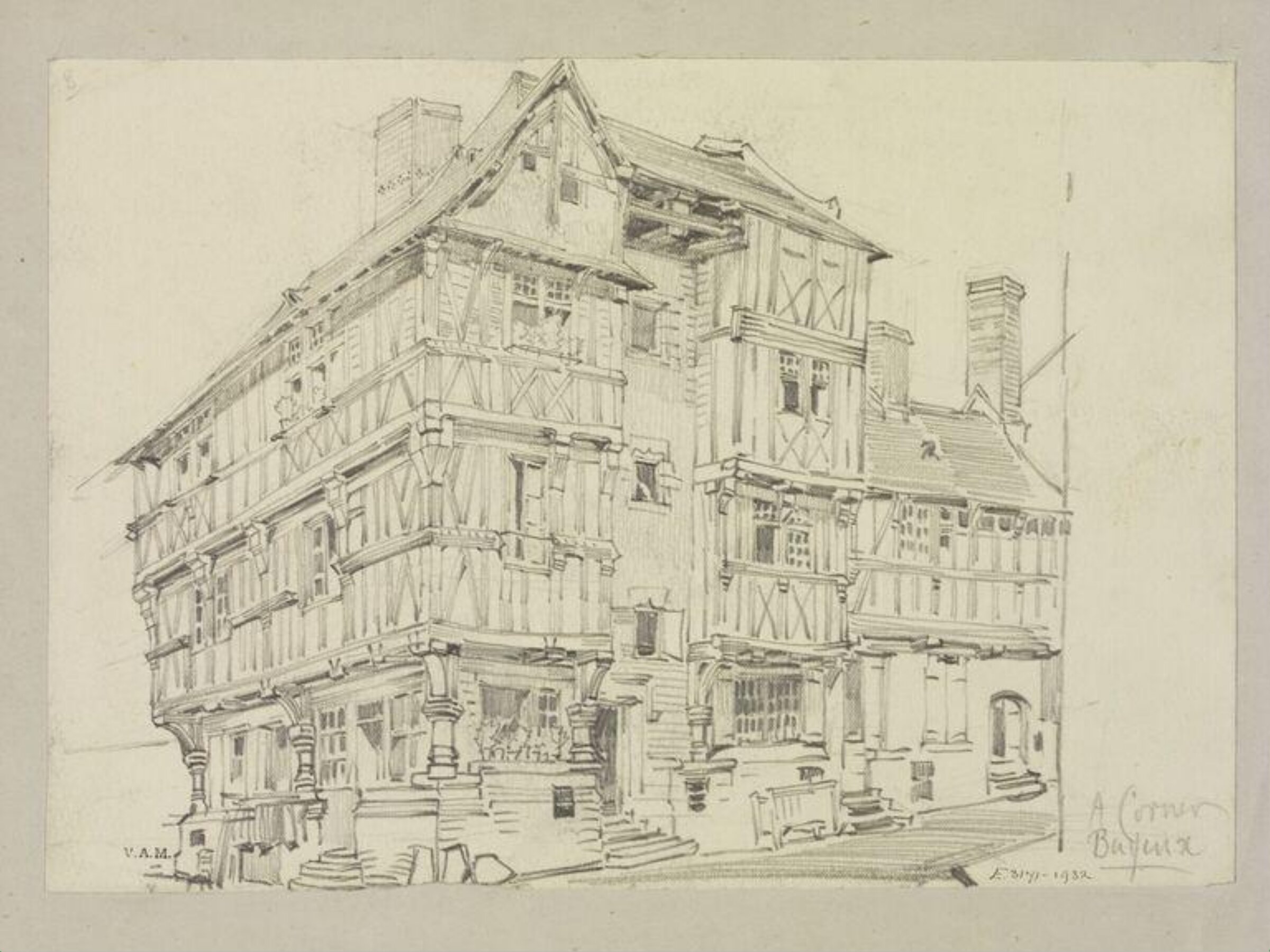 Drawing, W. R. Lethaby, late 19th-early 20th century