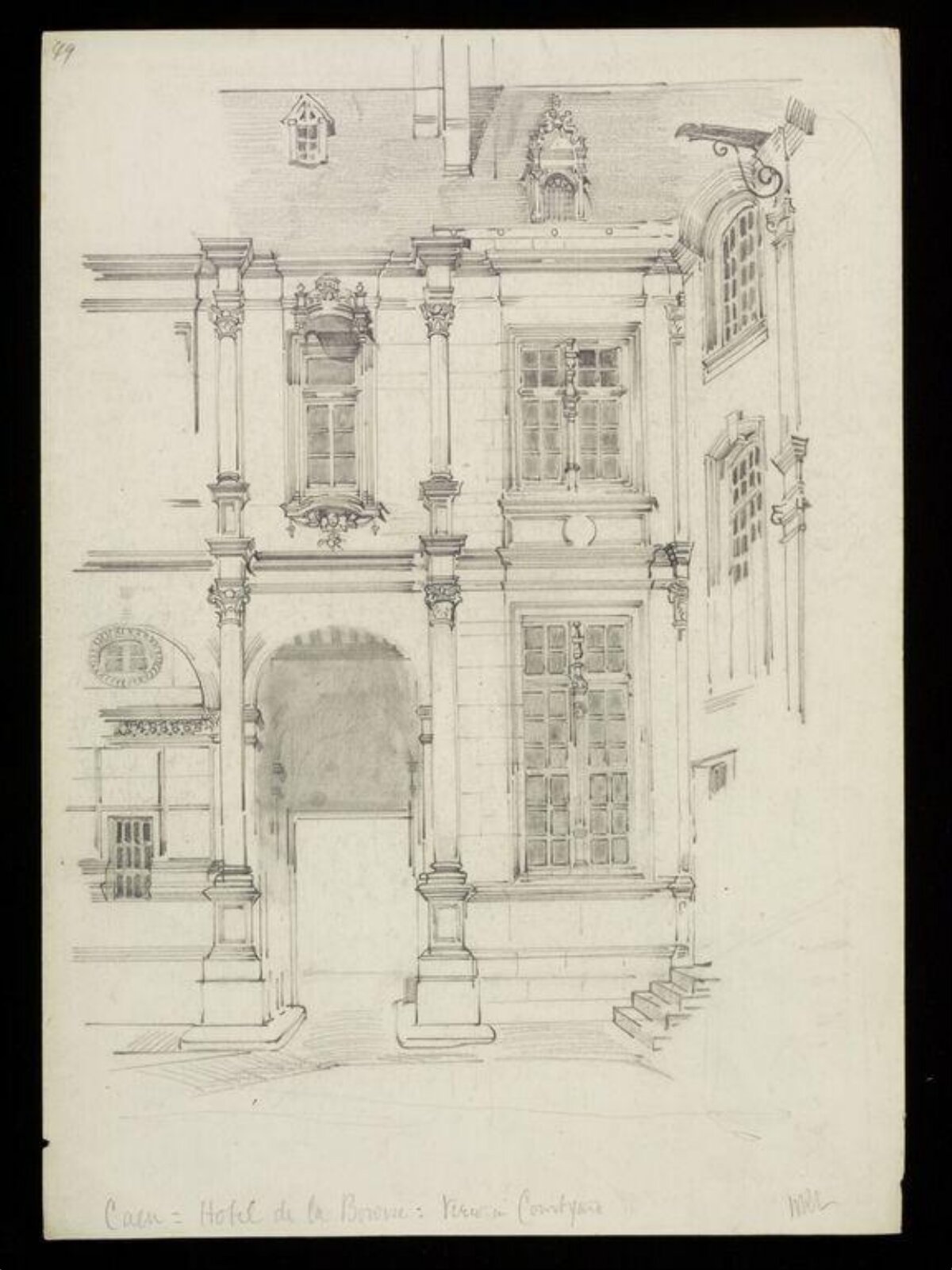 Drawing, W. R. Lethaby, late 19th-early 20th century