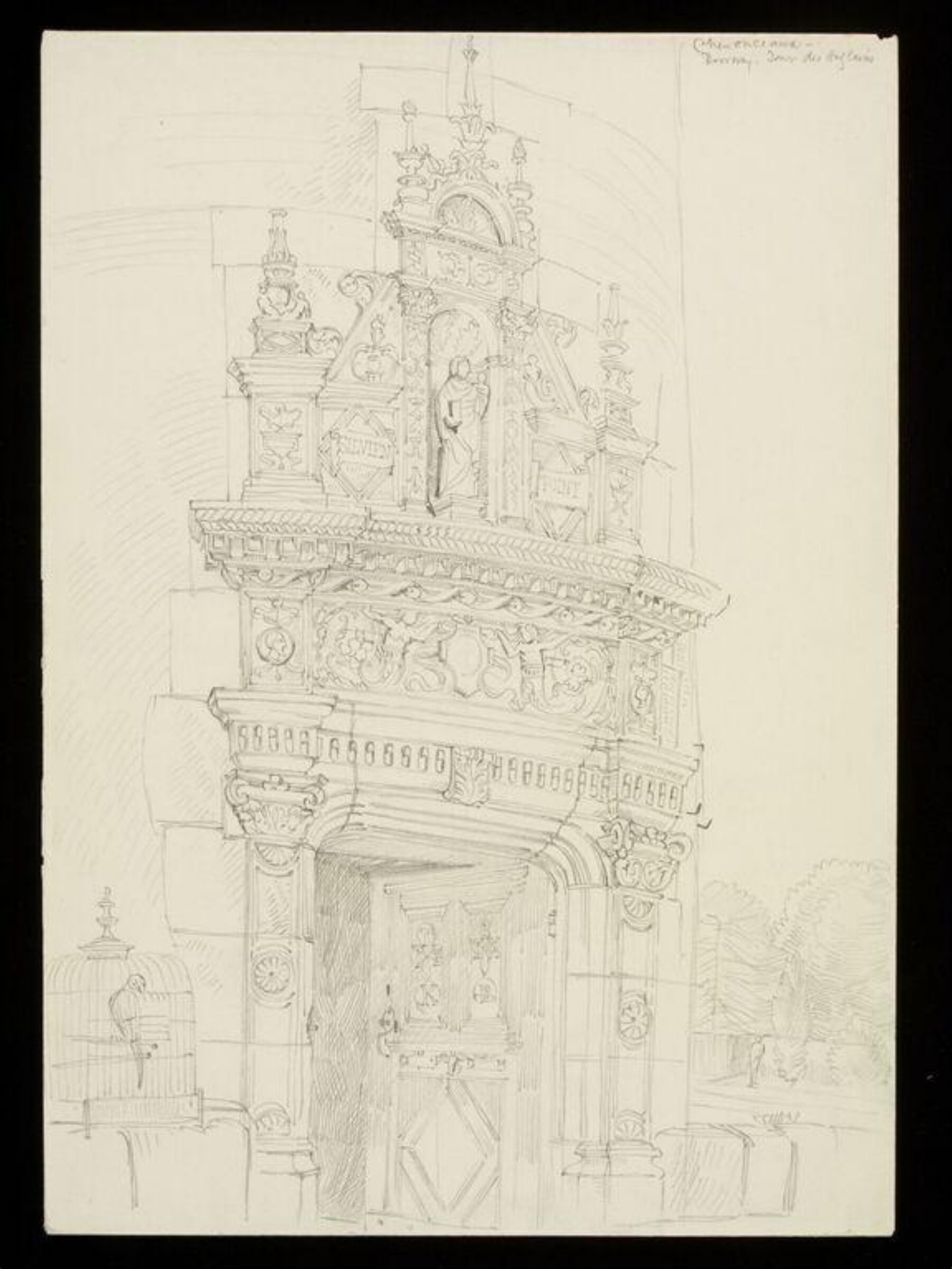 Drawing, W. R. Lethaby, late 19th-early 20th century