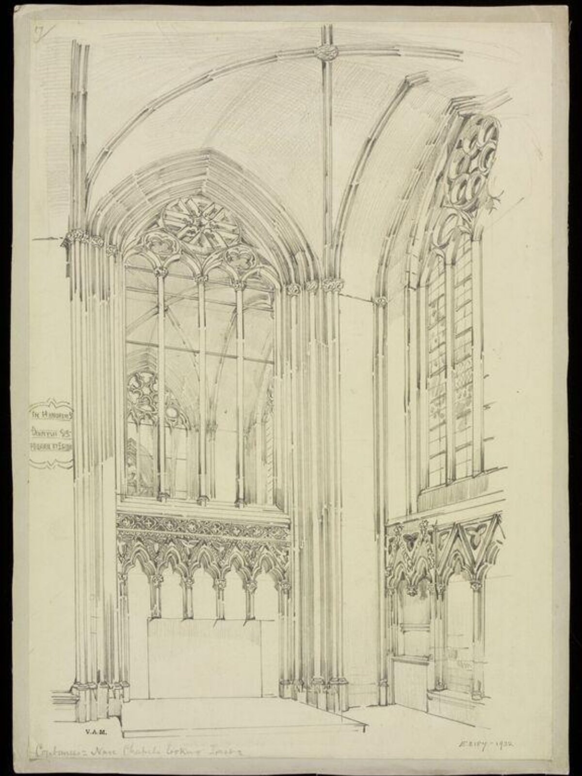 Drawing, W. R. Lethaby, late 19th-early 20th century