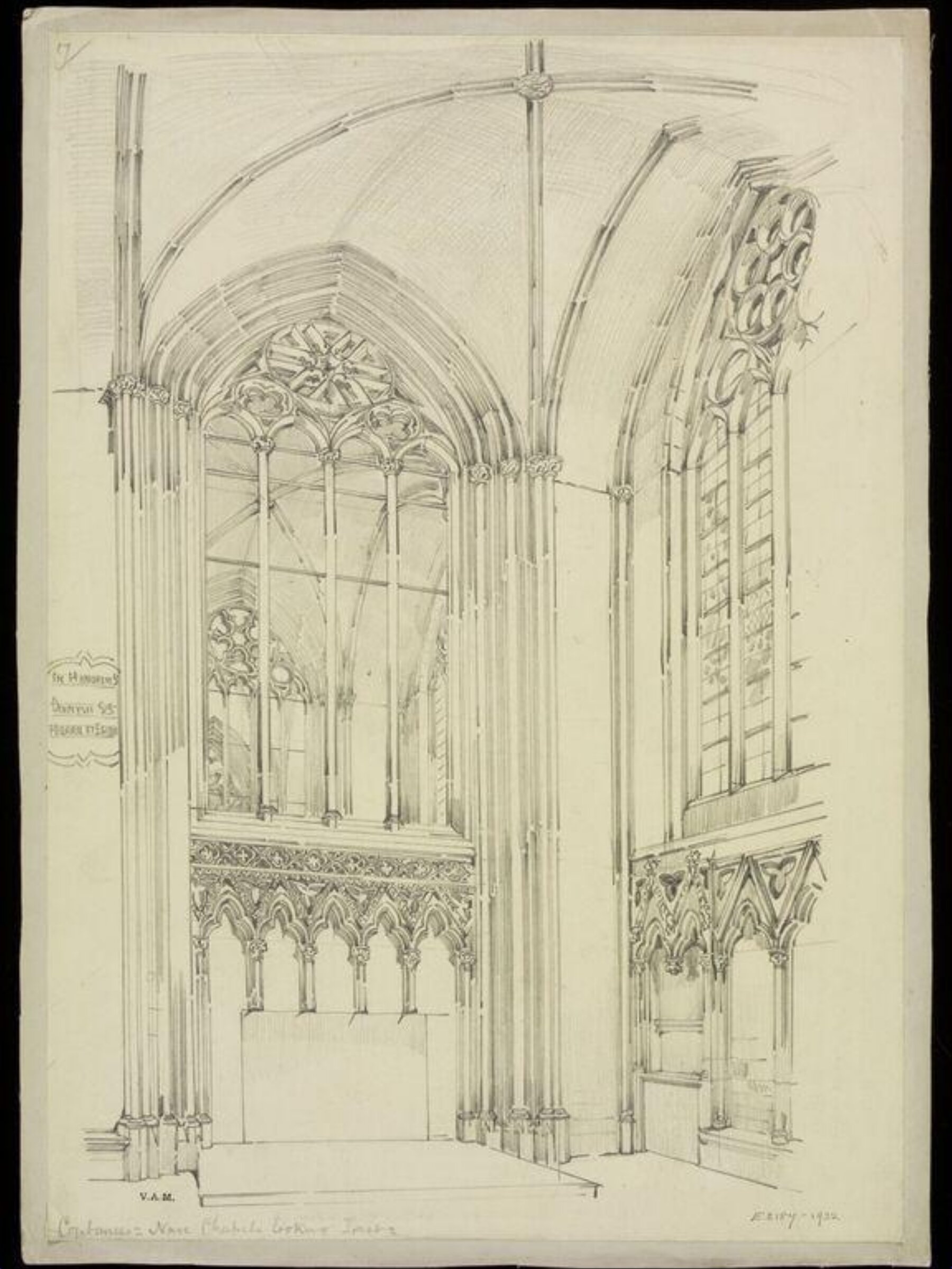 Drawing, W. R. Lethaby, late 19th-early 20th century
