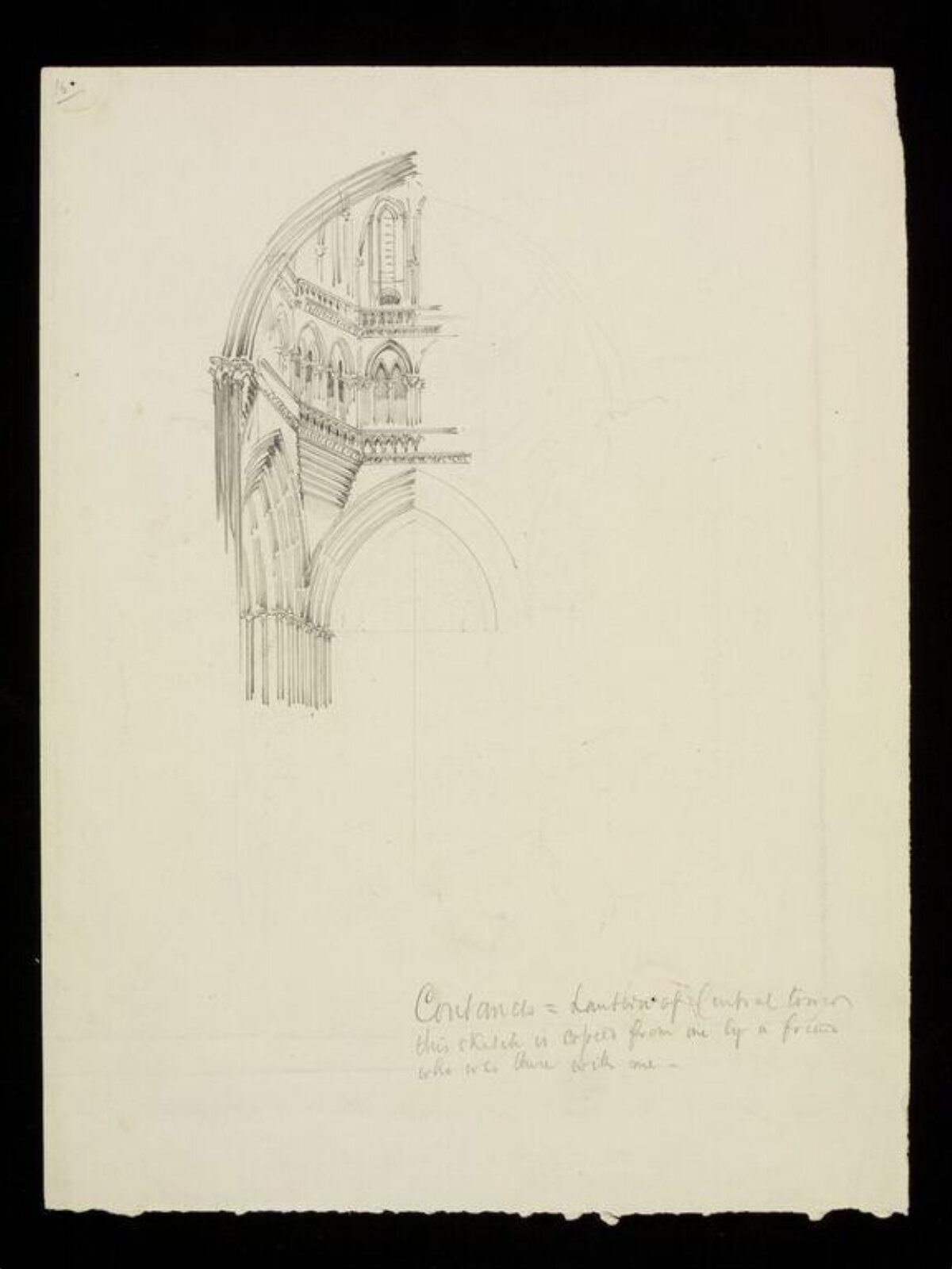 Drawing, W. R. Lethaby, late 19th-early 20th century