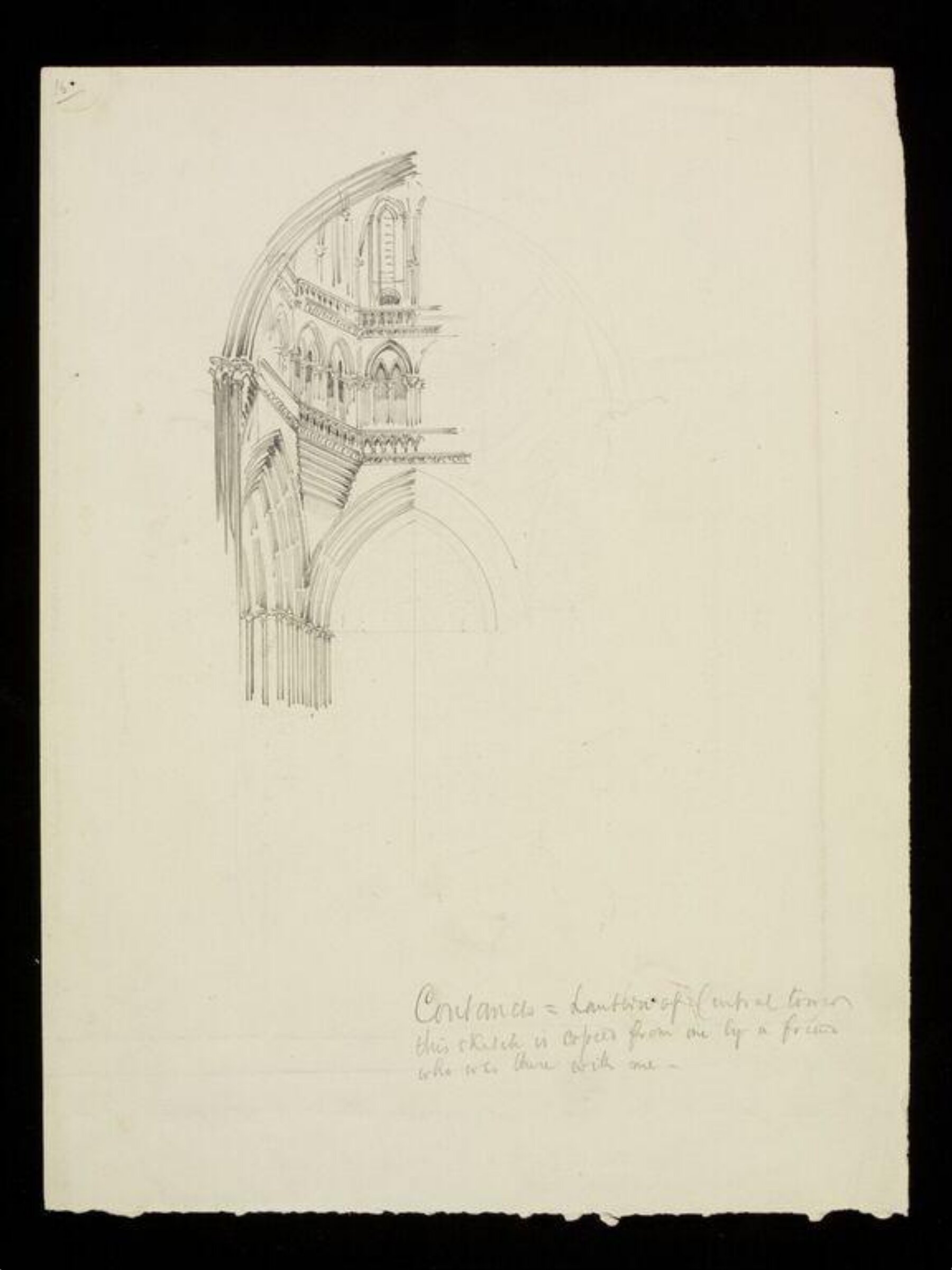 Drawing, W. R. Lethaby, late 19th-early 20th century