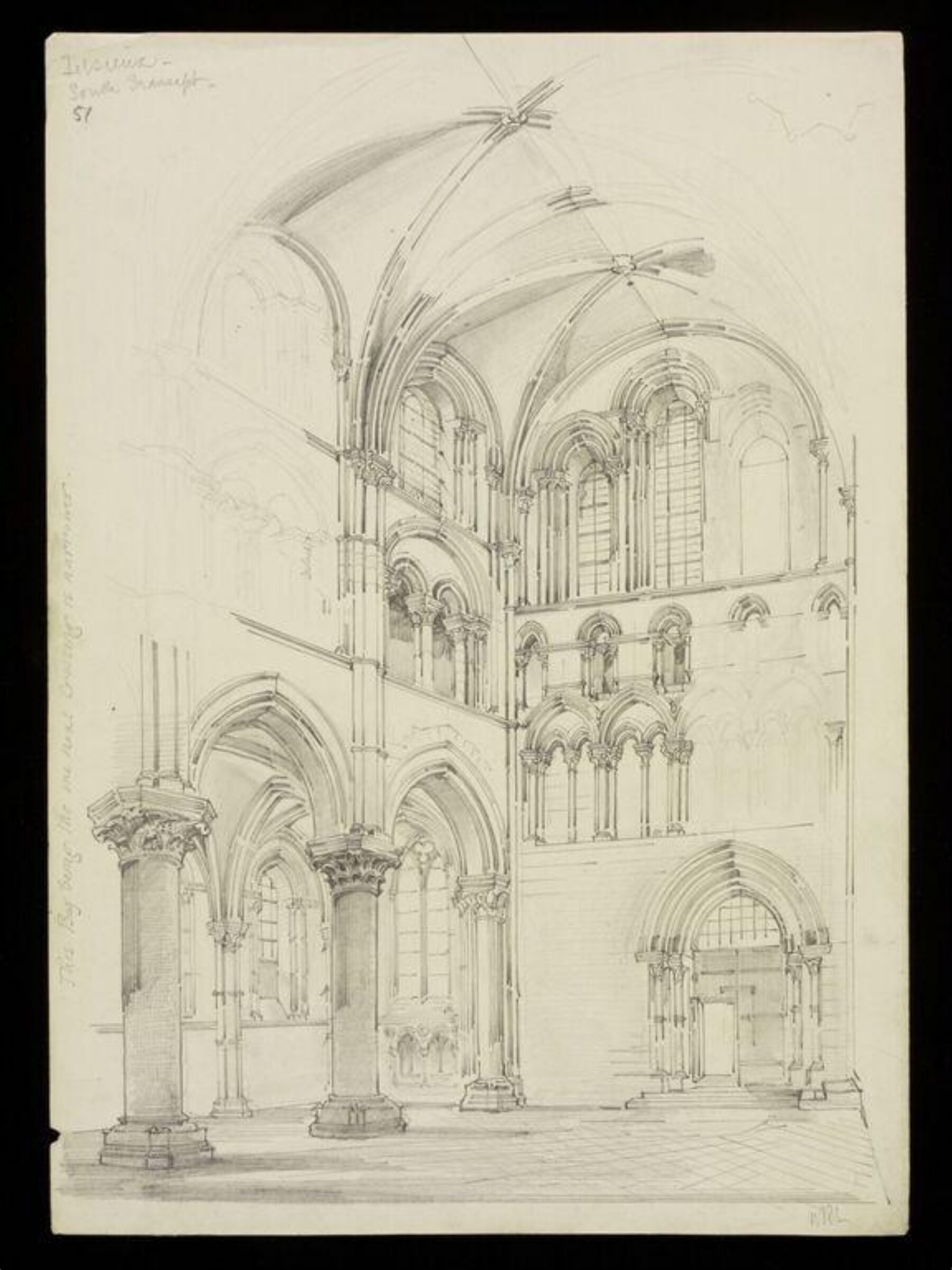 Drawing, W. R. Lethaby, late 19th-early 20th century