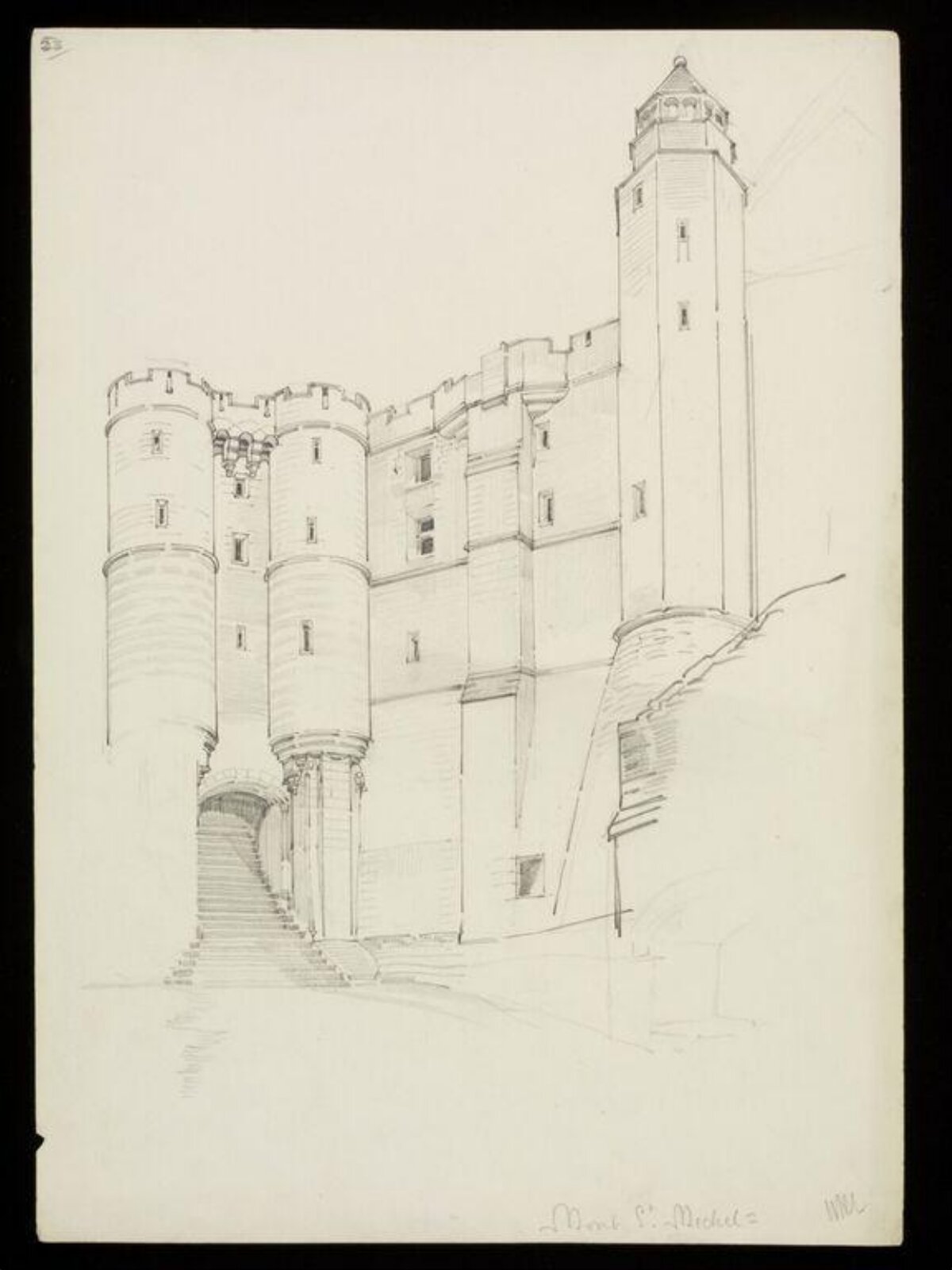 Drawing, W. R. Lethaby, late 19th-early 20th century