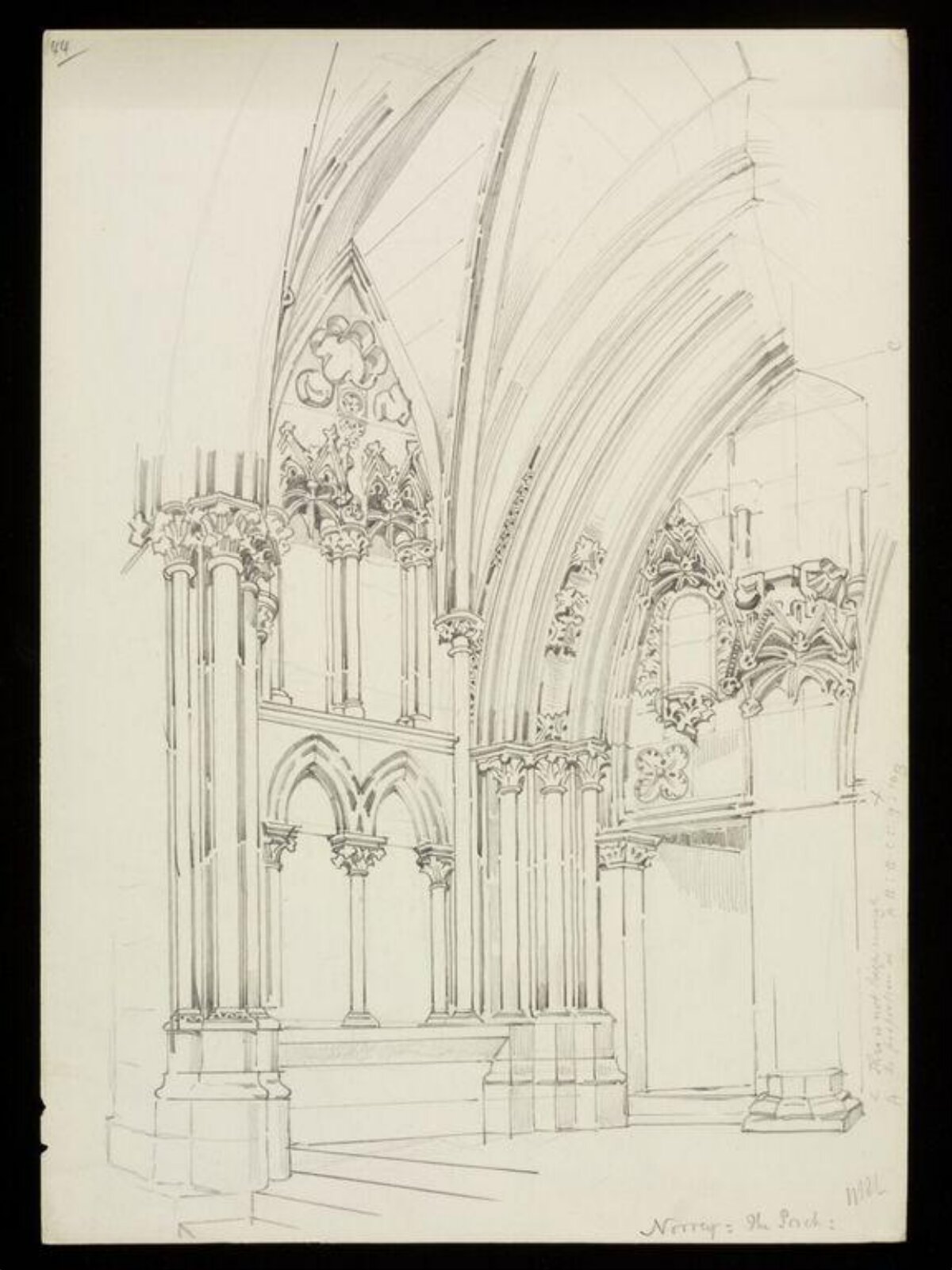 Drawing, W. R. Lethaby, late 19th-early 20th century