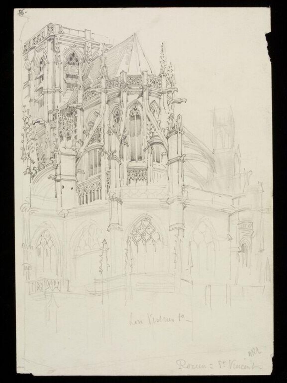 Drawing, W. R. Lethaby, late 19th-early 20th century