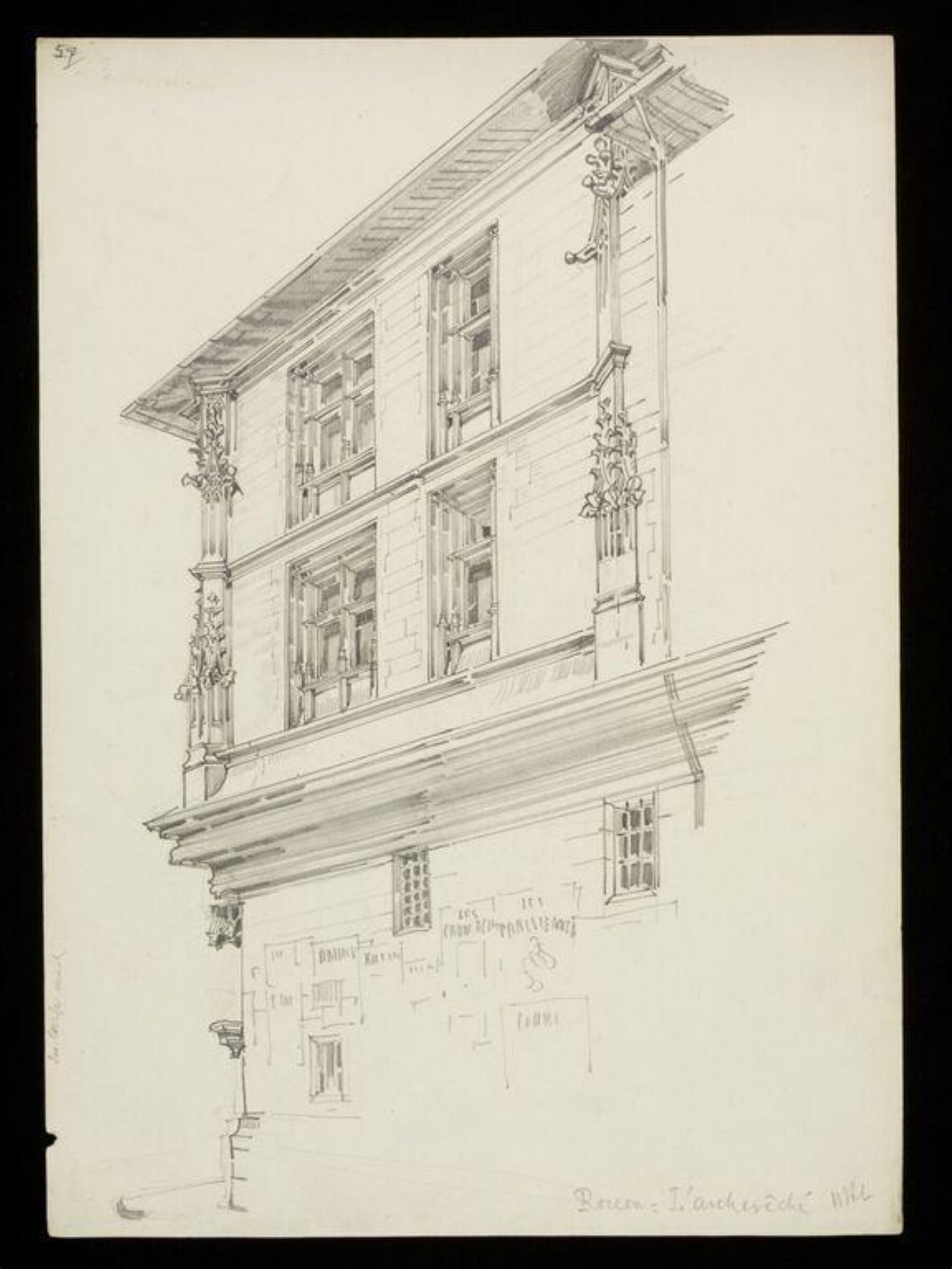 Drawing, W. R. Lethaby, late 19th-early 20th century