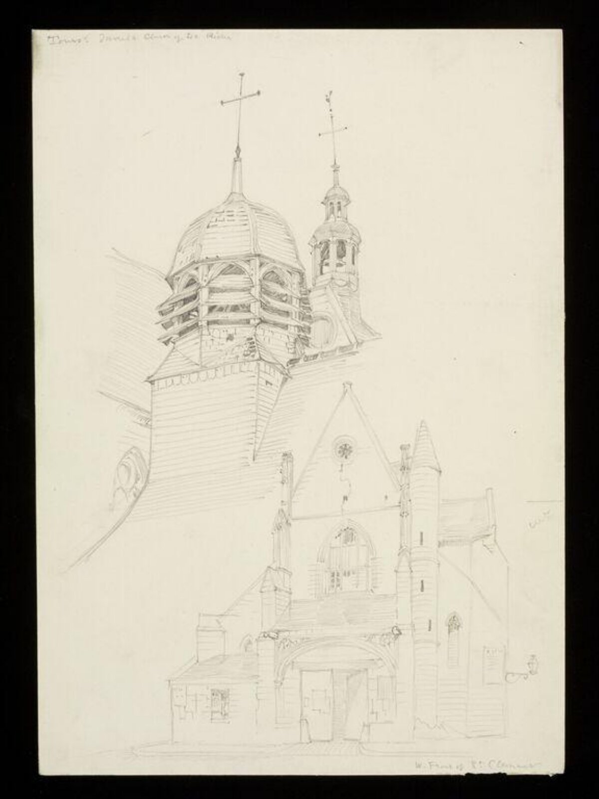 Drawing, W. R. Lethaby, late 19th-early 20th century