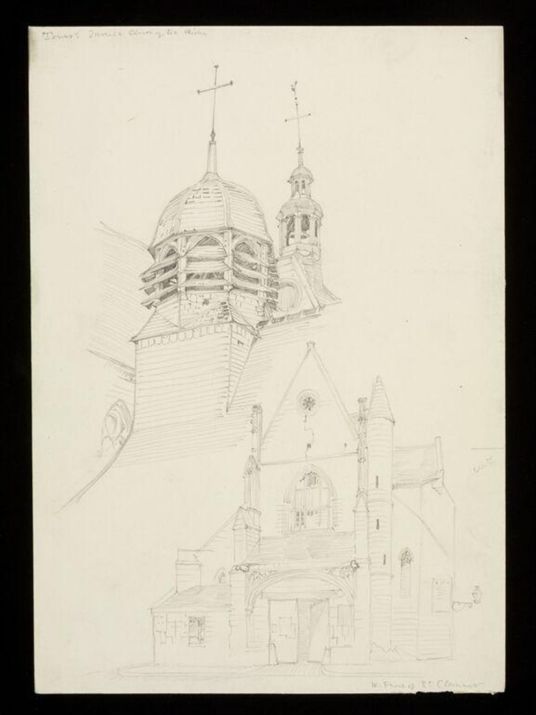 Drawing, W. R. Lethaby, late 19th-early 20th century