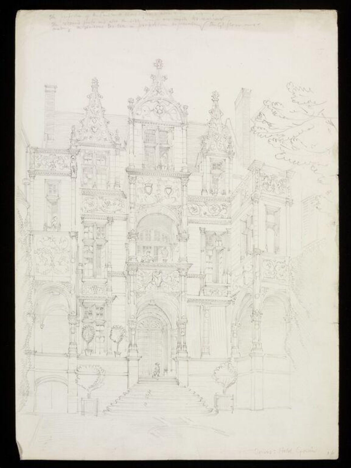 Drawing, W. R. Lethaby, late 19th-early 20th century