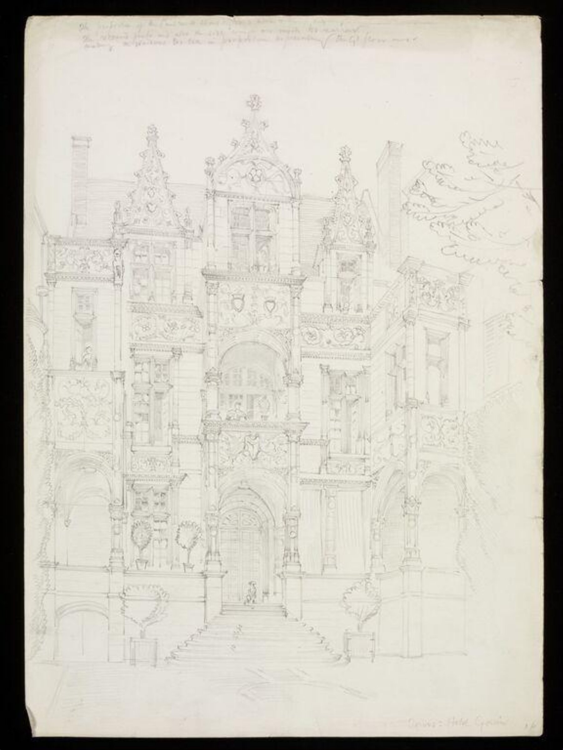 Drawing, W. R. Lethaby, late 19th-early 20th century