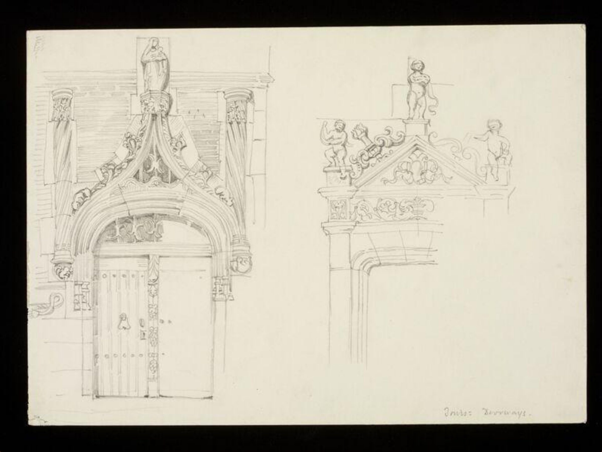 Drawing, W. R. Lethaby, late 19th-early 20th century