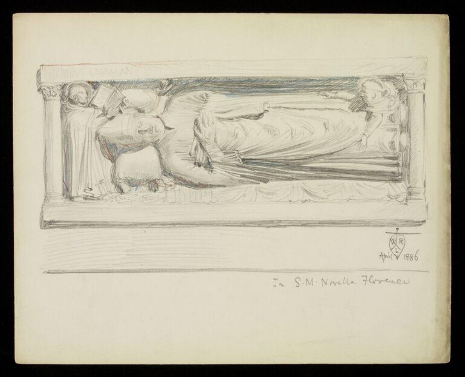 Drawing, W. R. Lethaby, 1886