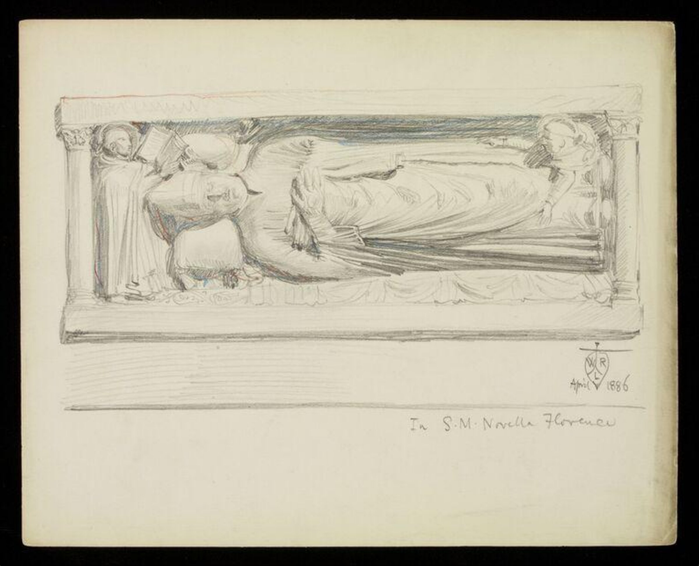 Drawing, W. R. Lethaby, 1886
