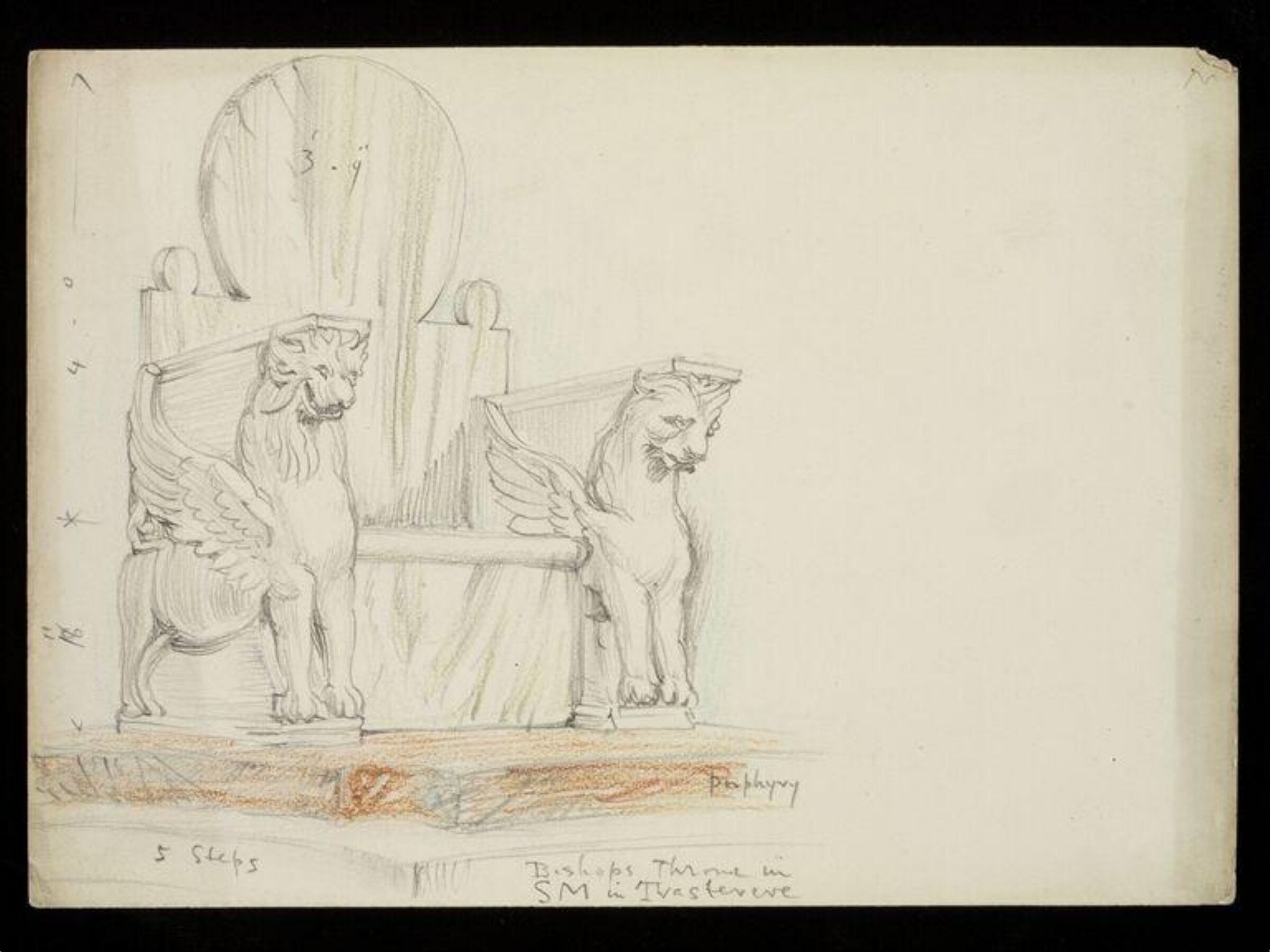 Drawing, W. R. Lethaby, late 19th-early 20th century