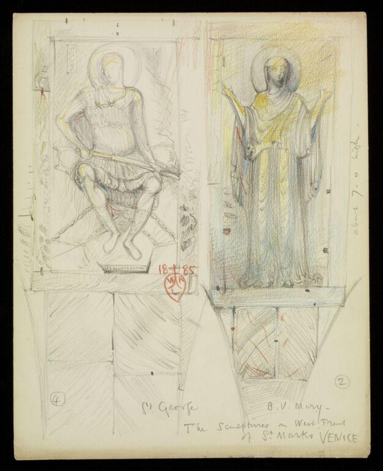 Drawing, W. R. Lethaby, 1885