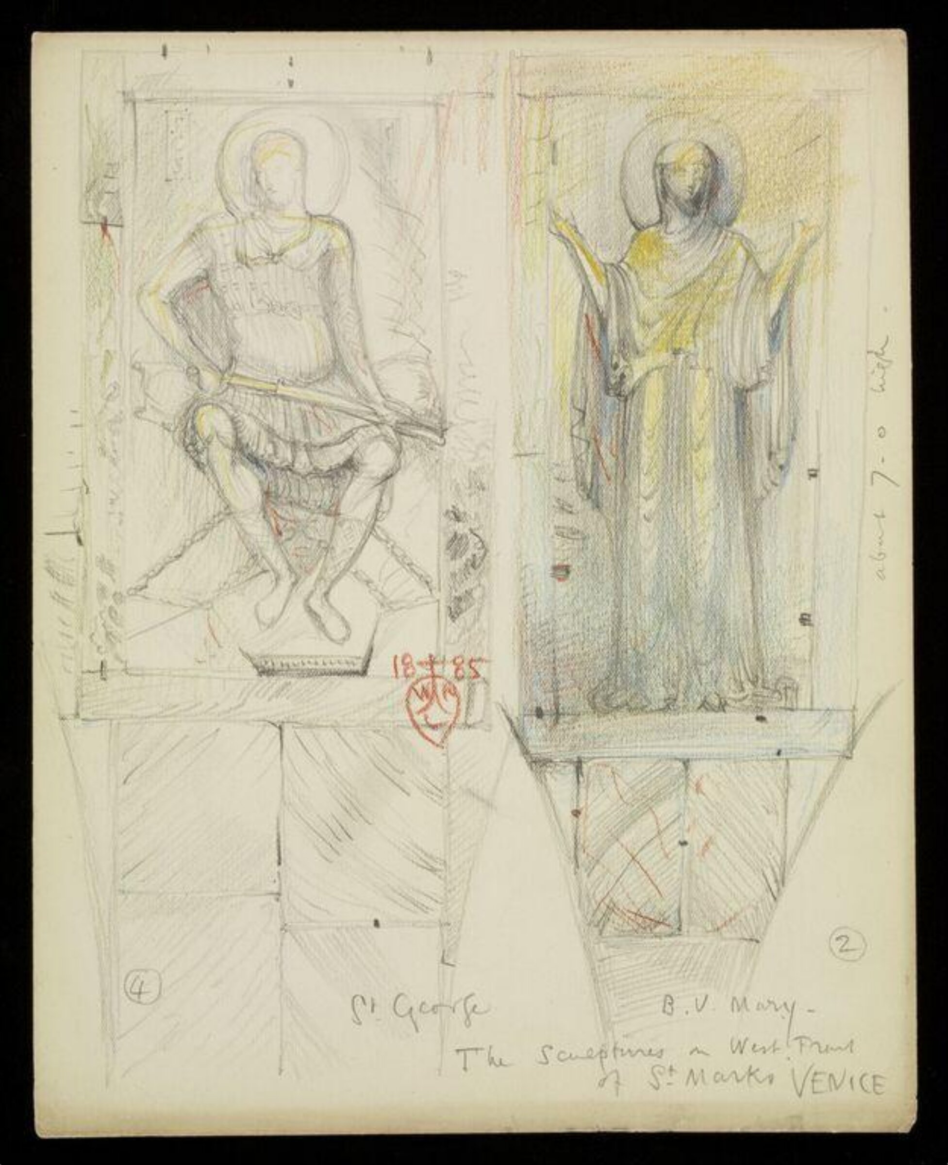 Drawing, W. R. Lethaby, 1885