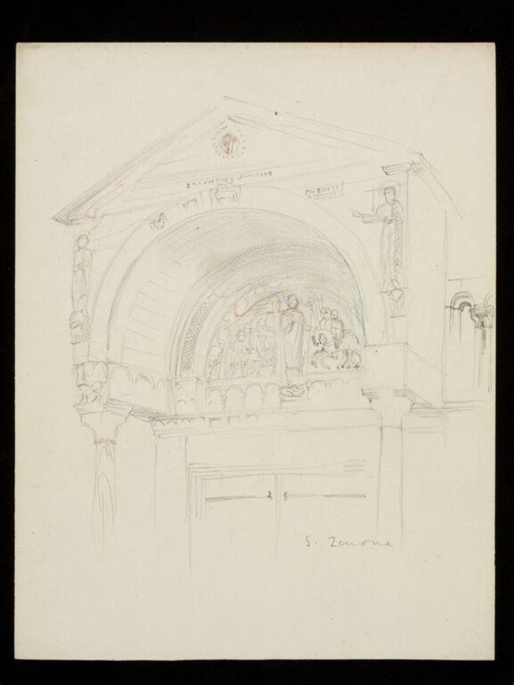 Drawing, W. R. Lethaby, late 19th-early 20th century