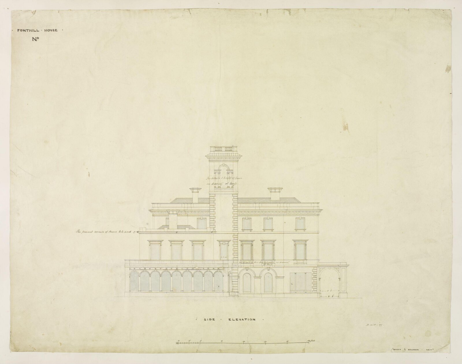 Drawing, Brandon, 1849