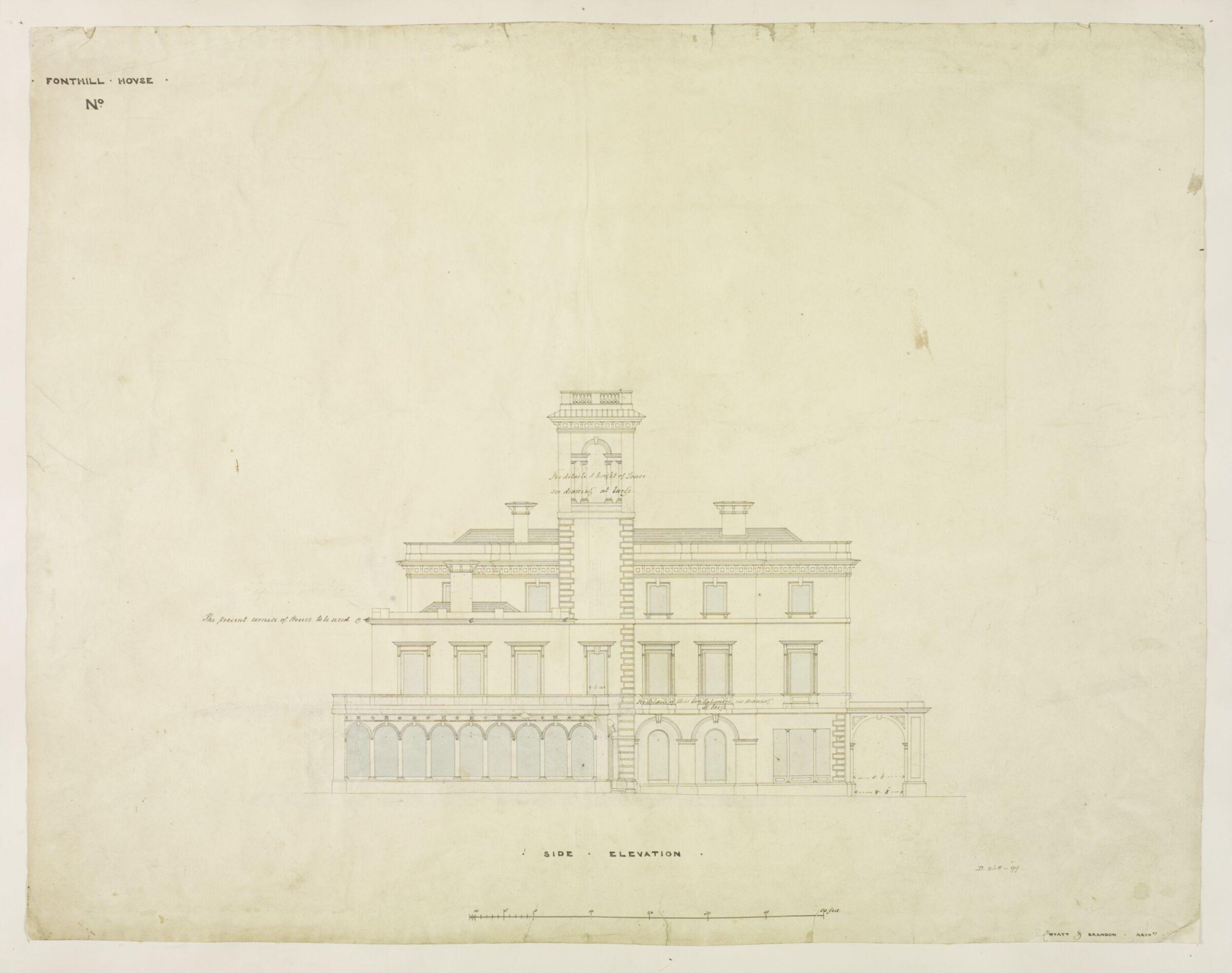Drawing, Brandon, 1849