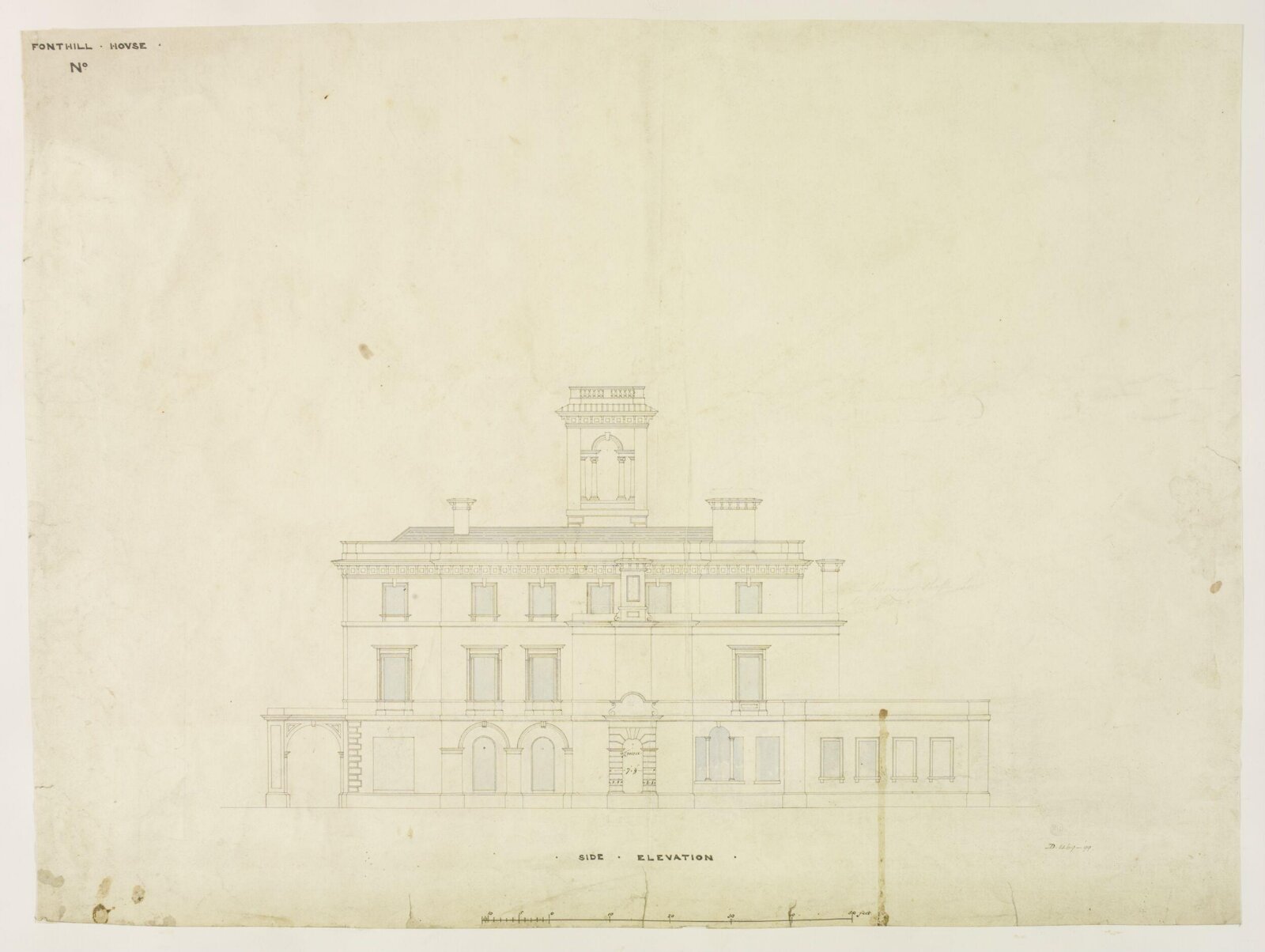 Drawing, Brandon, 1849