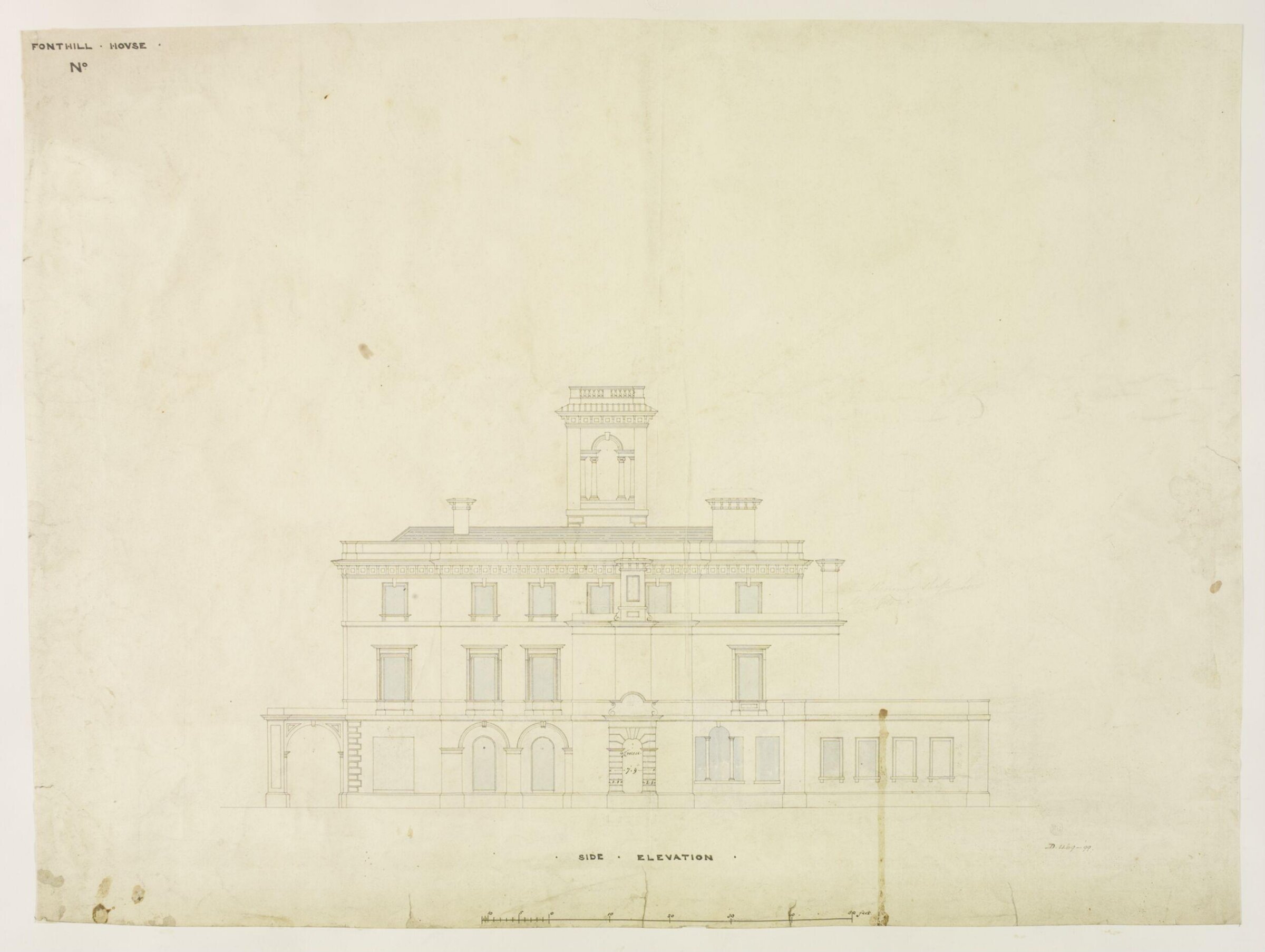 Drawing, Brandon, 1849