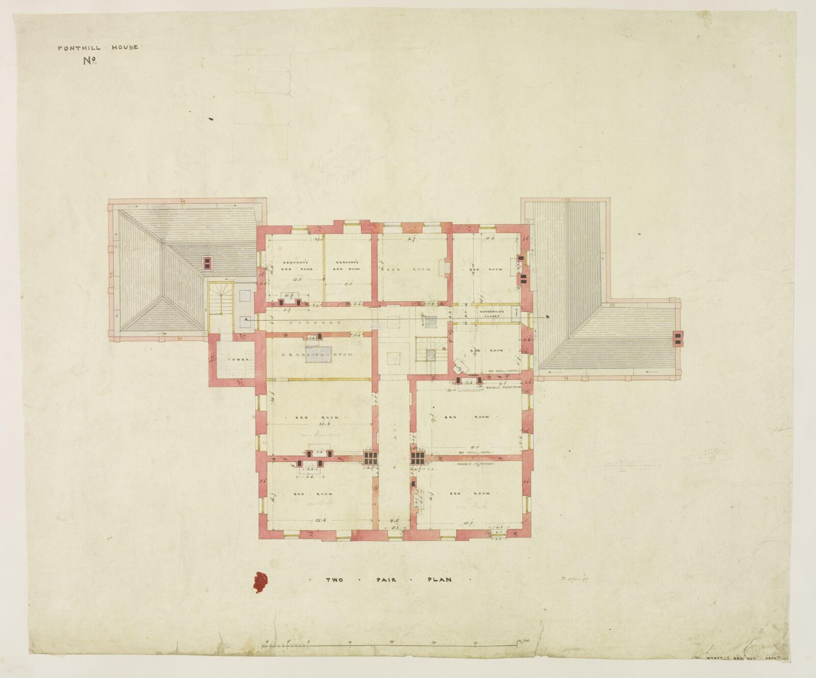 Drawing, Brandon, 1849