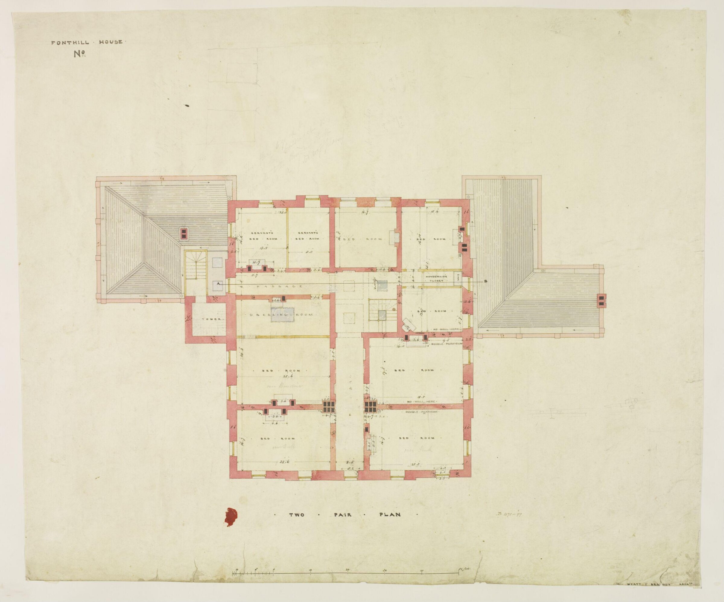 Drawing, Brandon, 1849