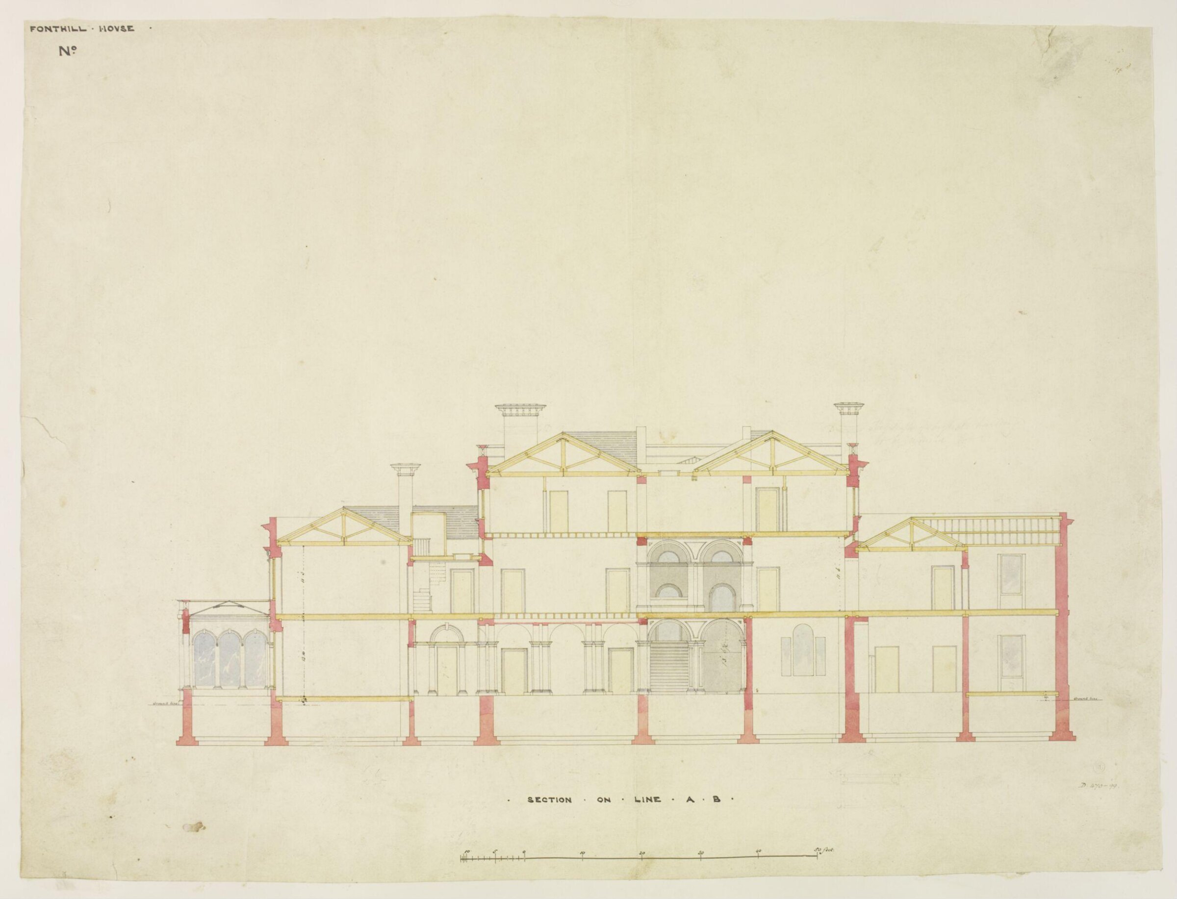 Drawing, Brandon, 1849