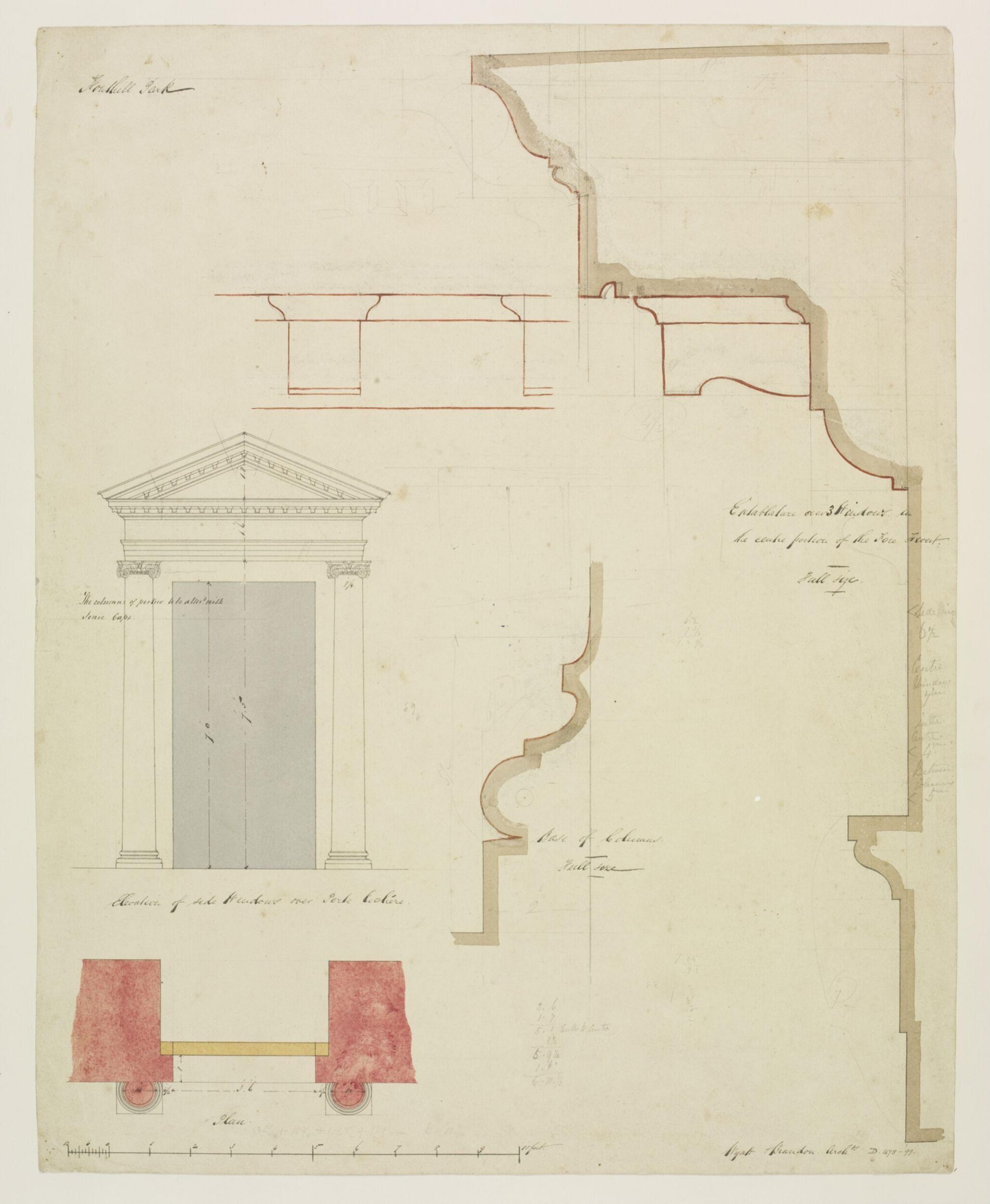 Drawing, Brandon, 1849
