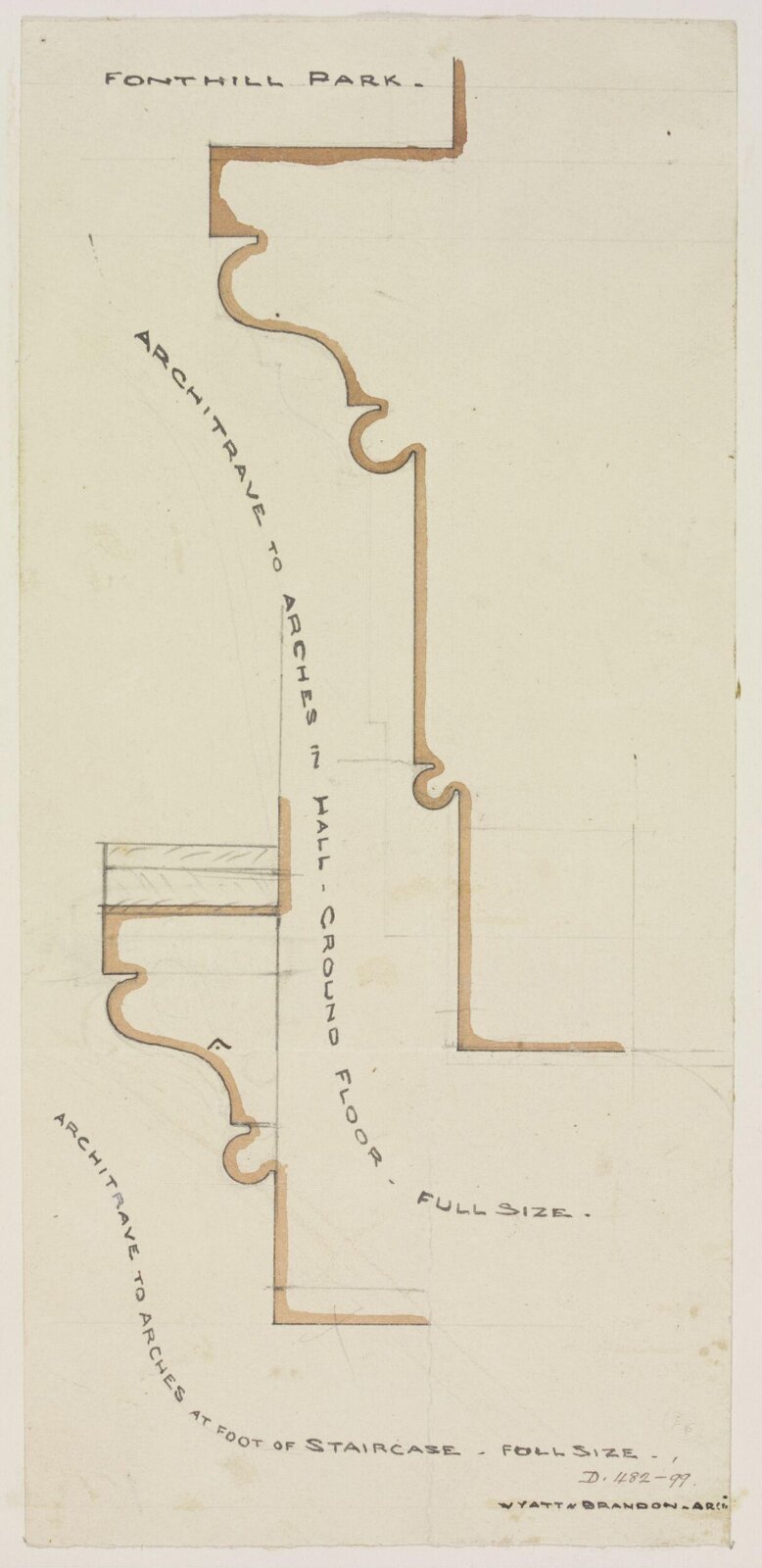Drawing, Brandon, 1849