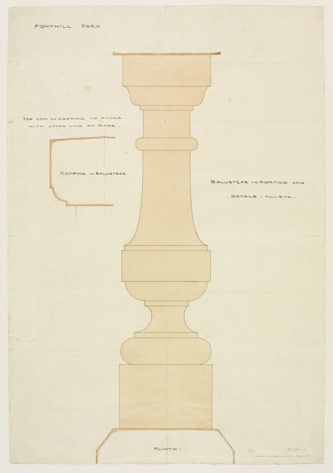 Drawing, Brandon, 1849