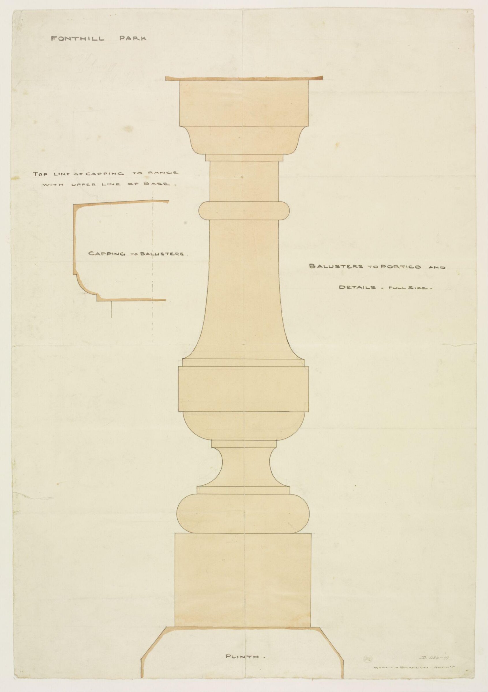 Drawing, Brandon, 1849