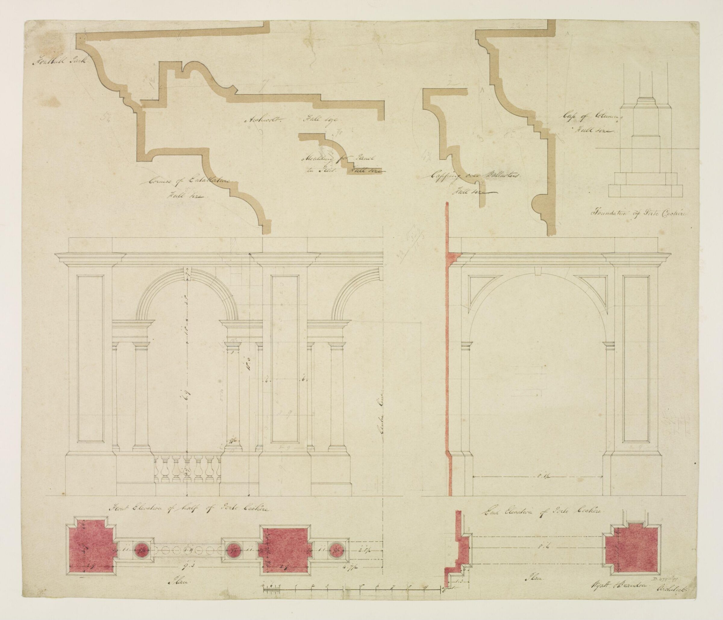 Drawing, Brandon, 1849