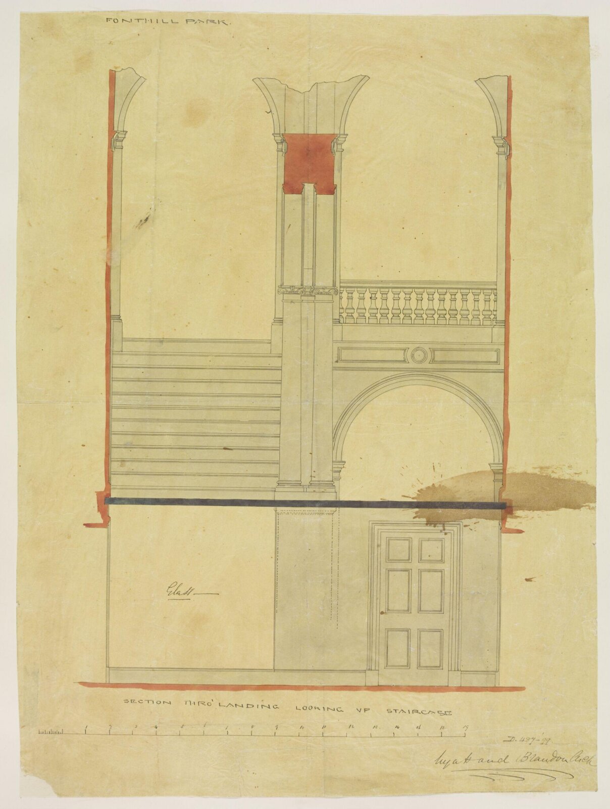 Drawing, Brandon, 1849