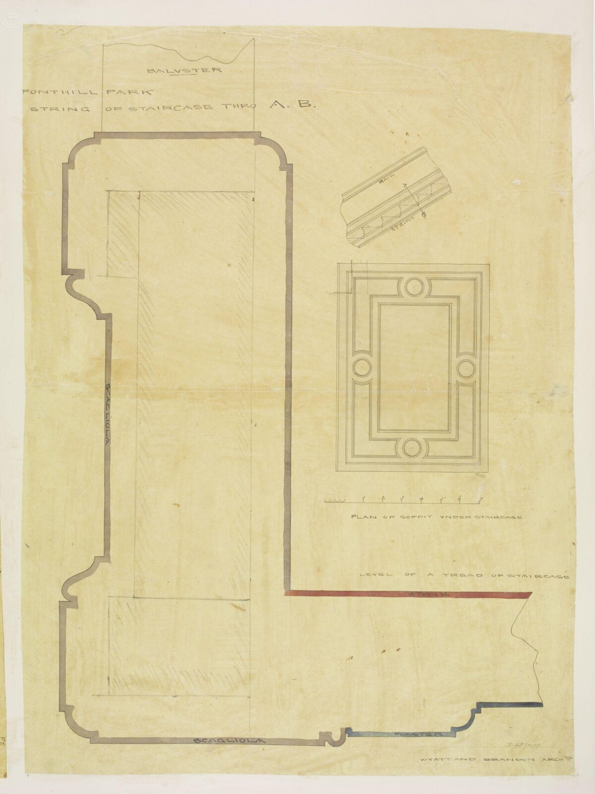 Drawing, Brandon, 1849