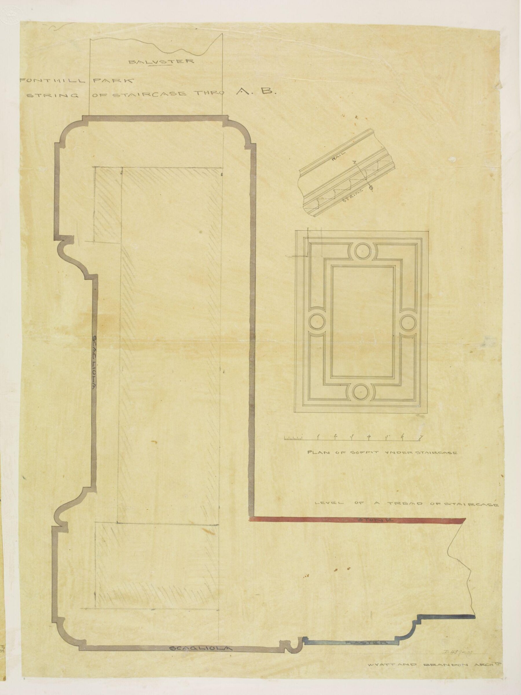 Drawing, Brandon, 1849
