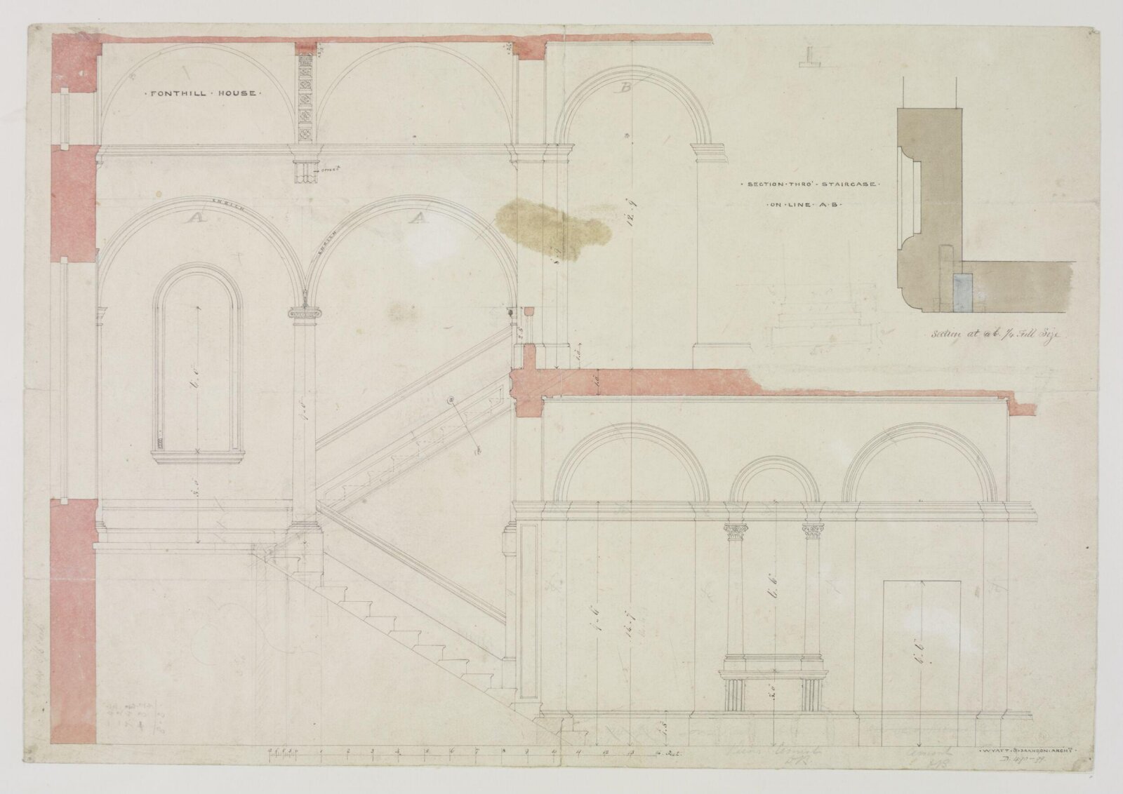 Drawing, Brandon, 1849