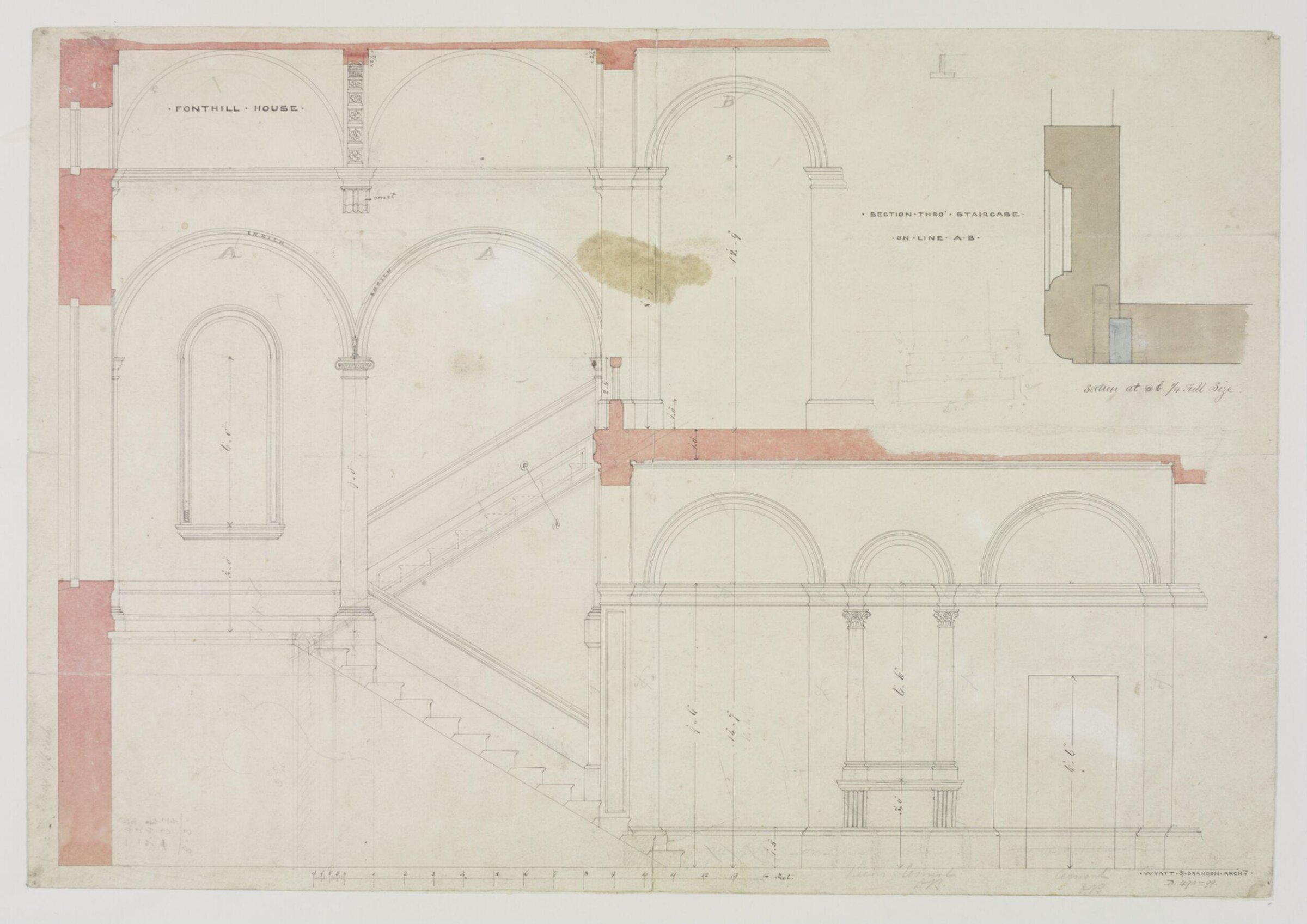 Drawing, Brandon, 1849