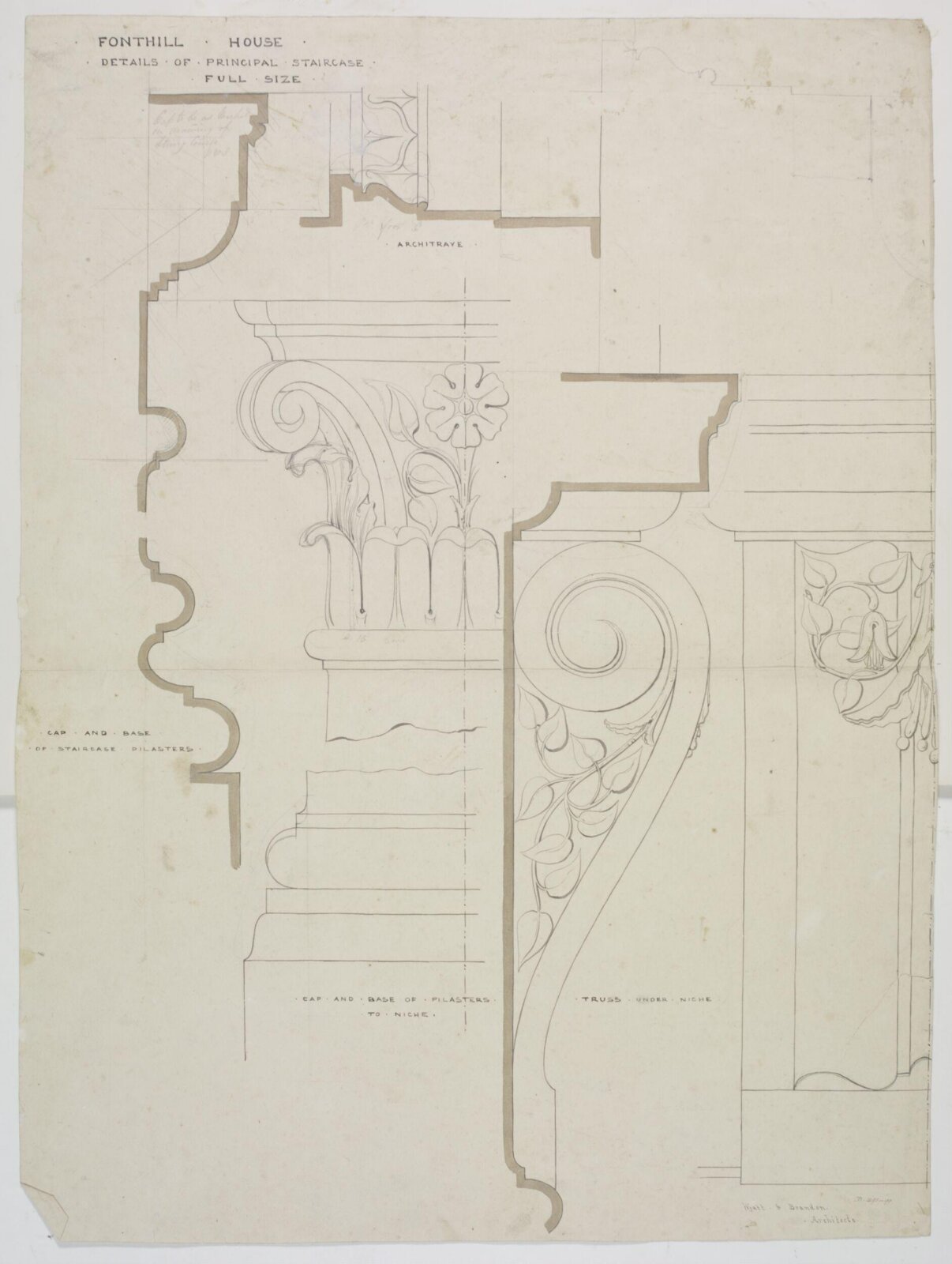 Drawing, Brandon, 1849