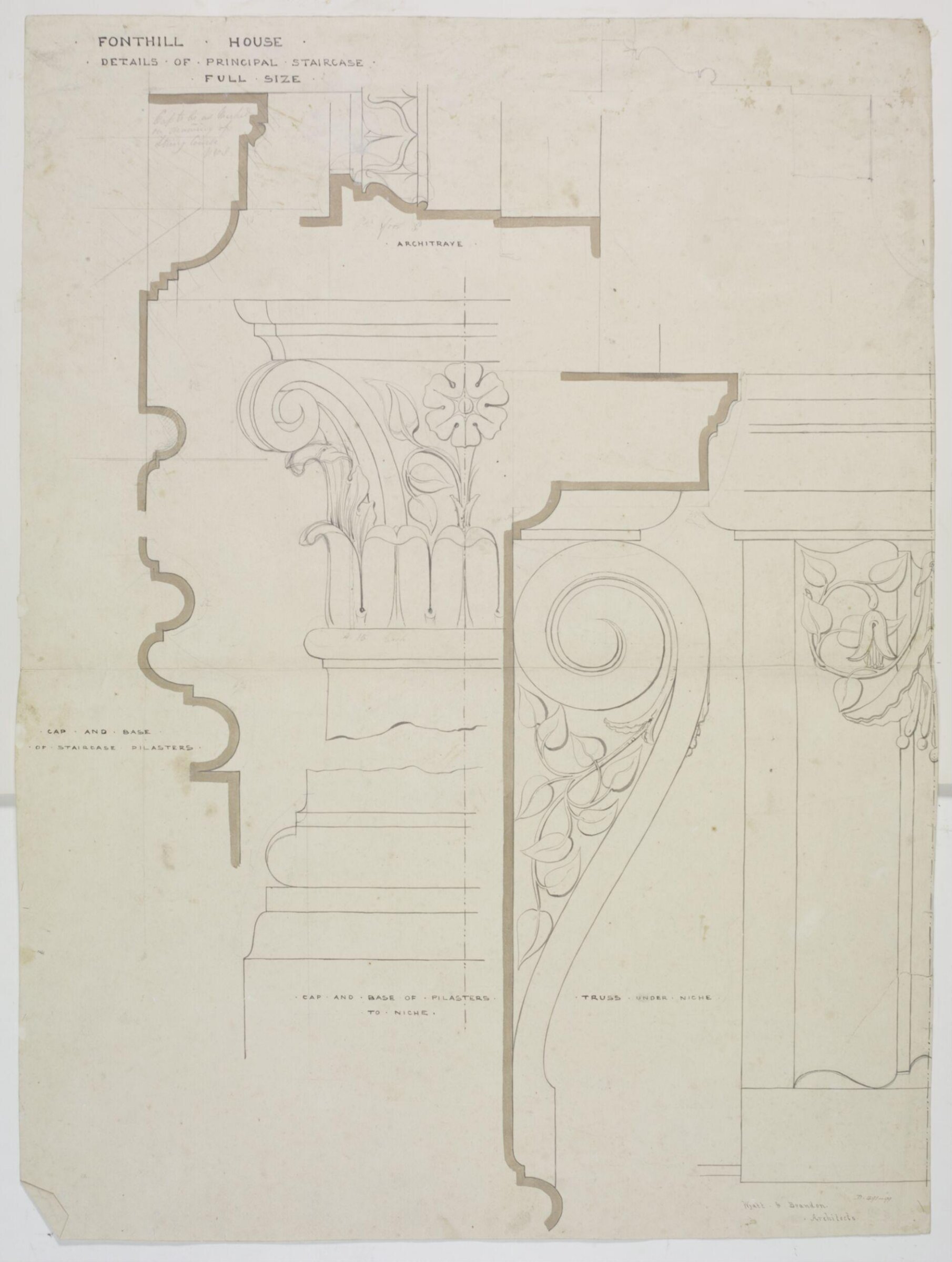 Drawing, Brandon, 1849