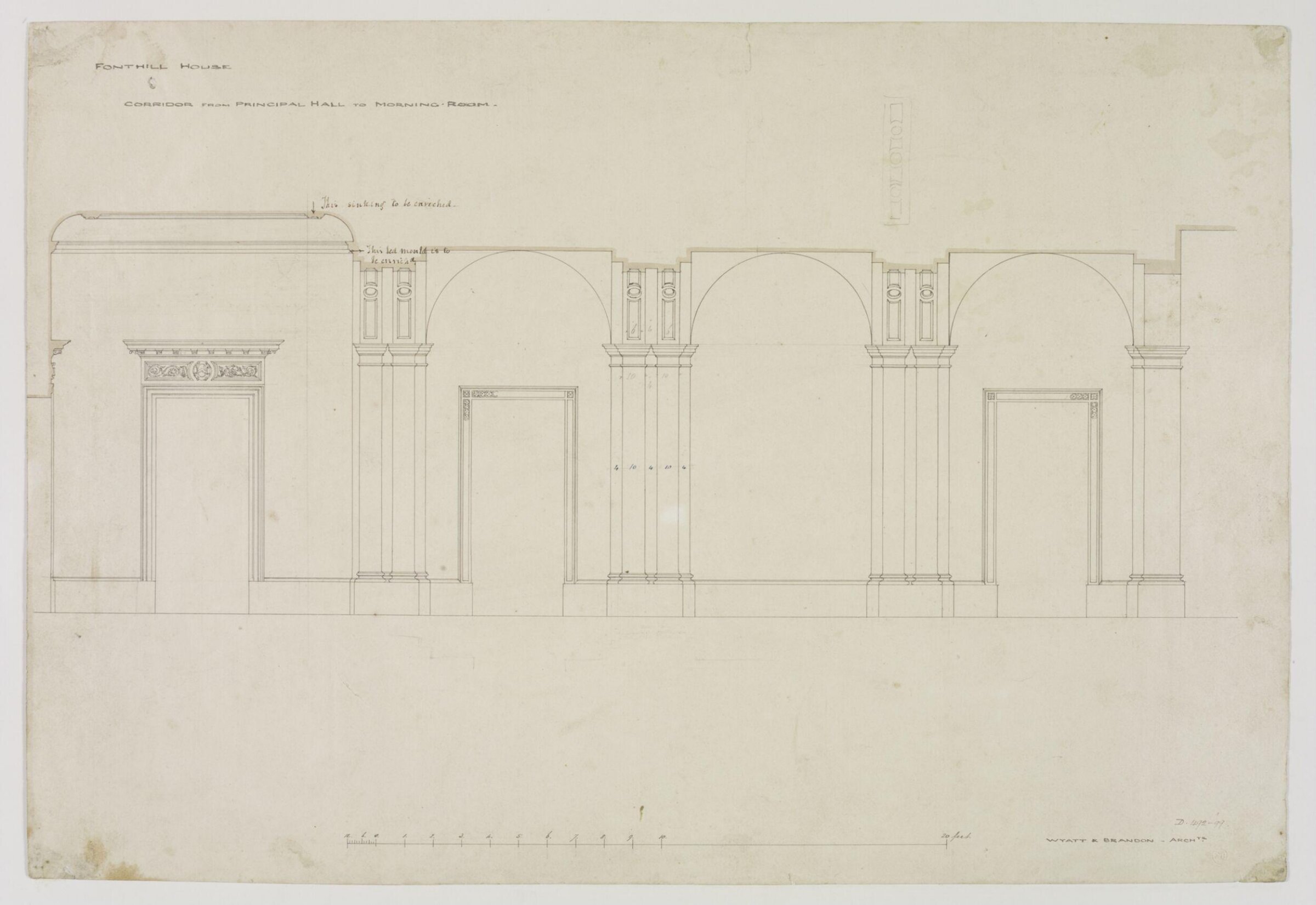 Drawing, Brandon, 1849