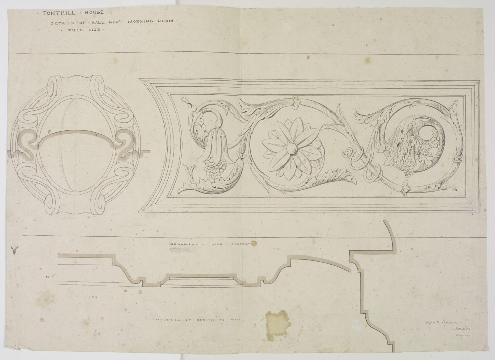 Drawing, Brandon, 1849