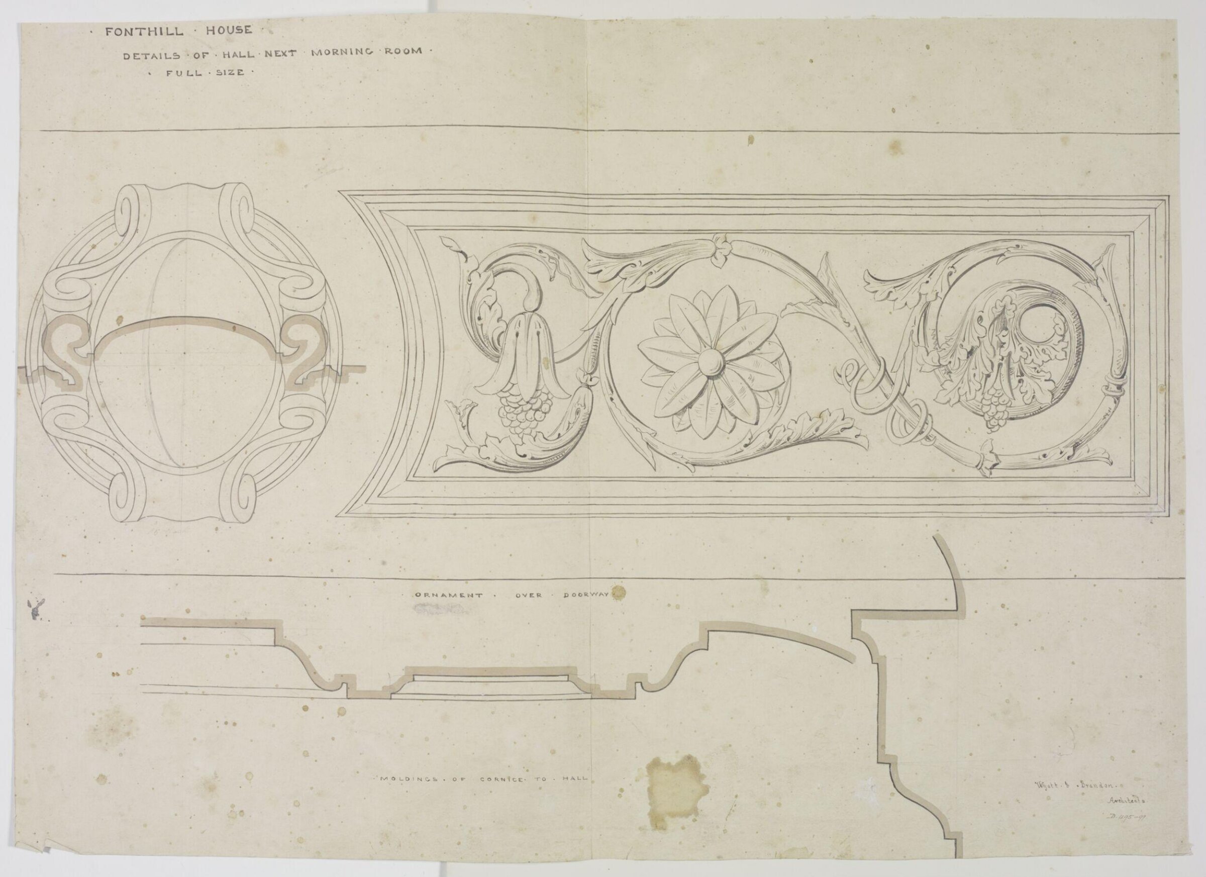 Drawing, Brandon, 1849