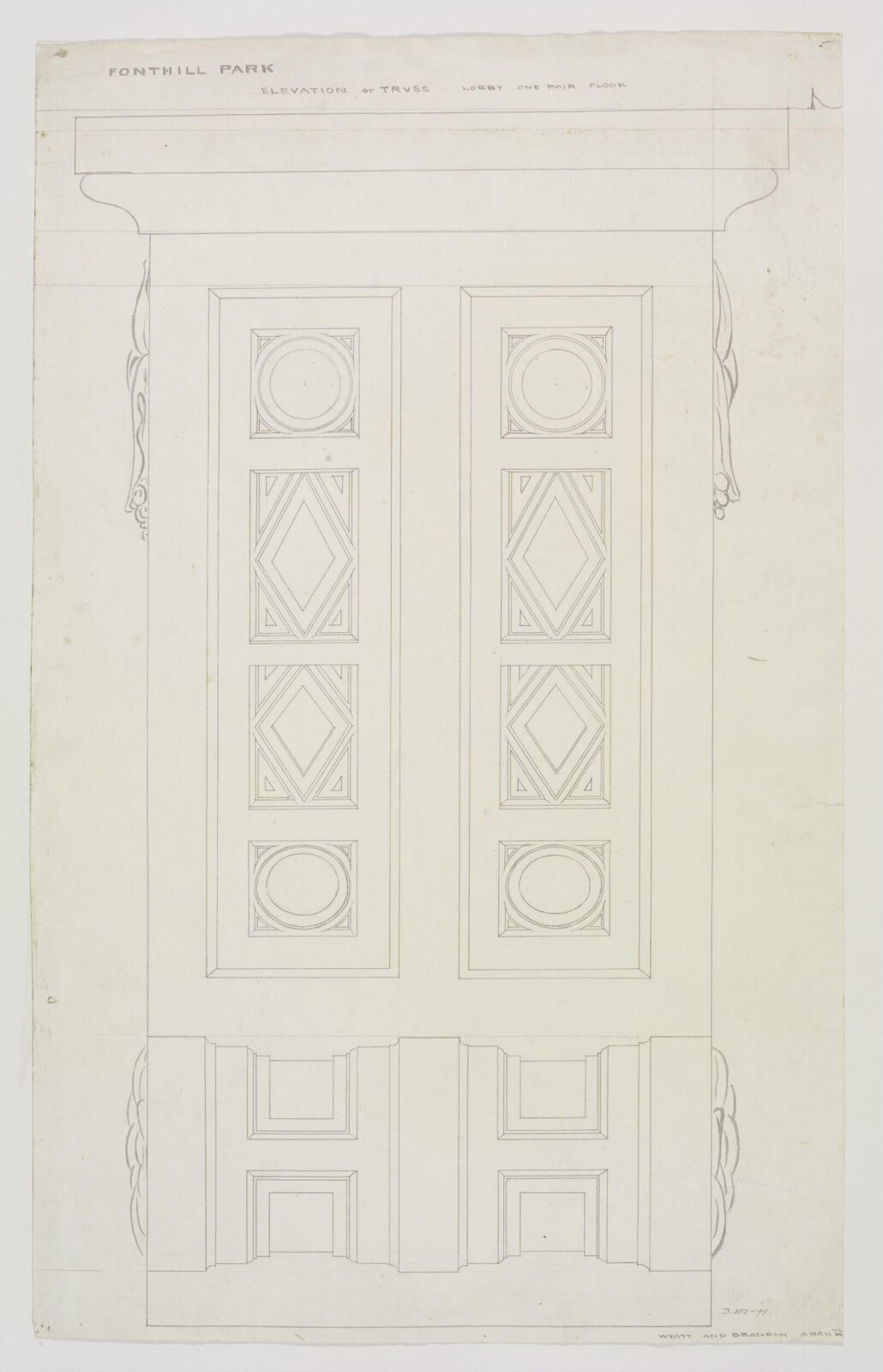 Drawing, Brandon, 1849
