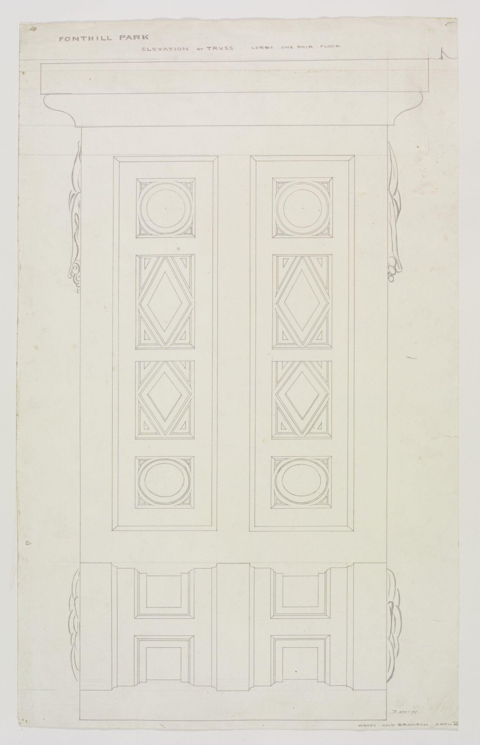 Drawing, Brandon, 1849