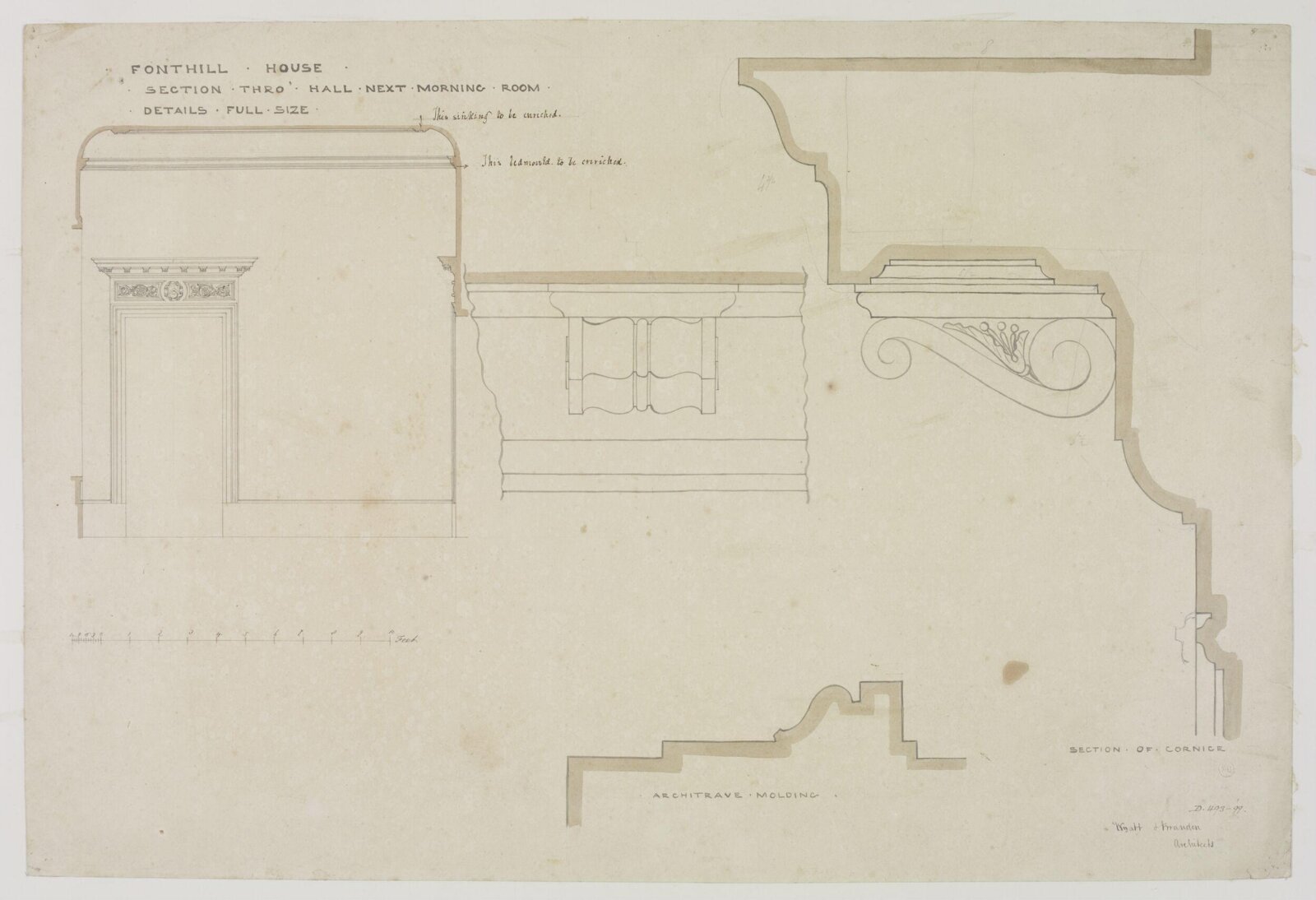 Drawing, Brandon, 1849