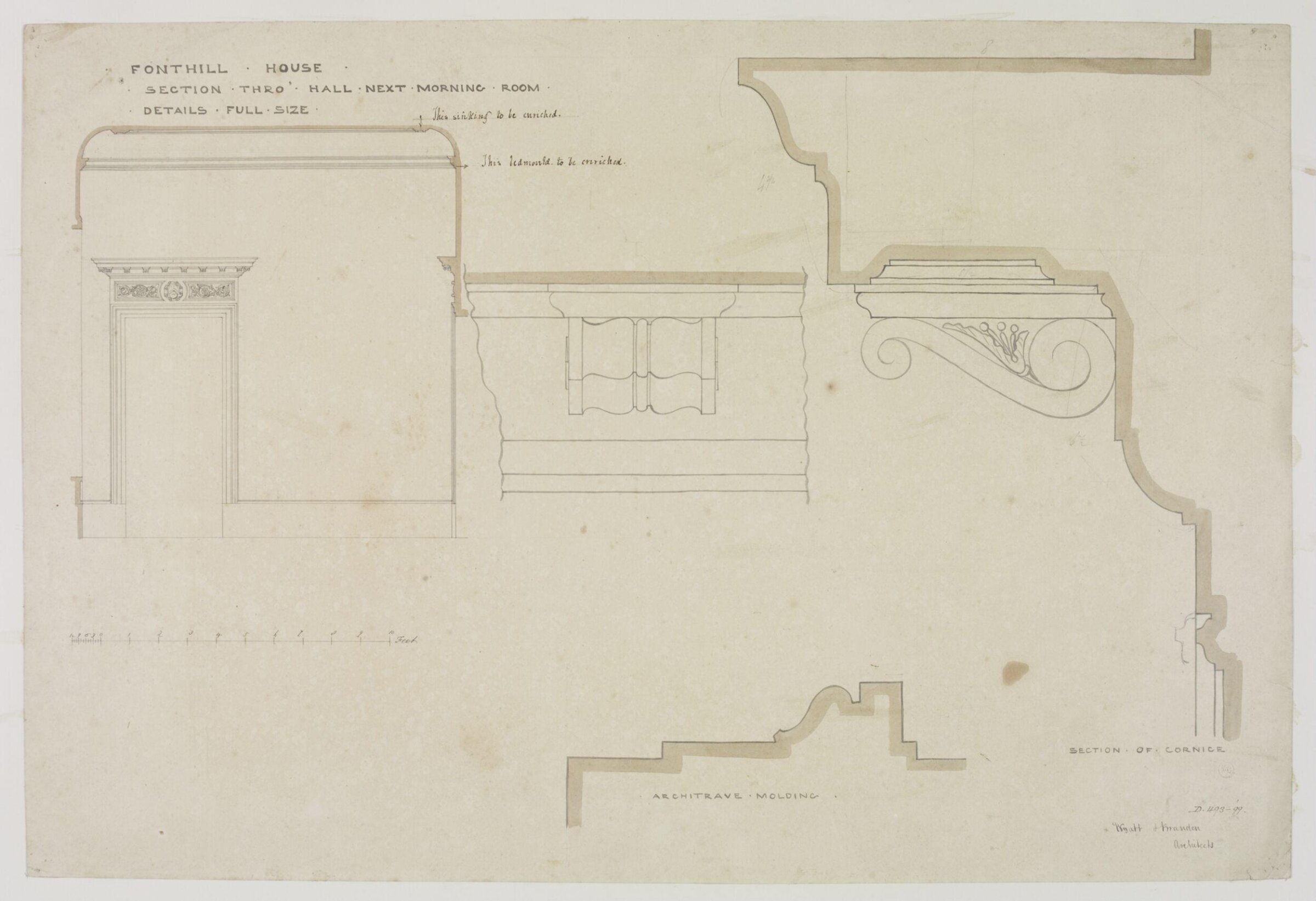 Drawing, Brandon, 1849